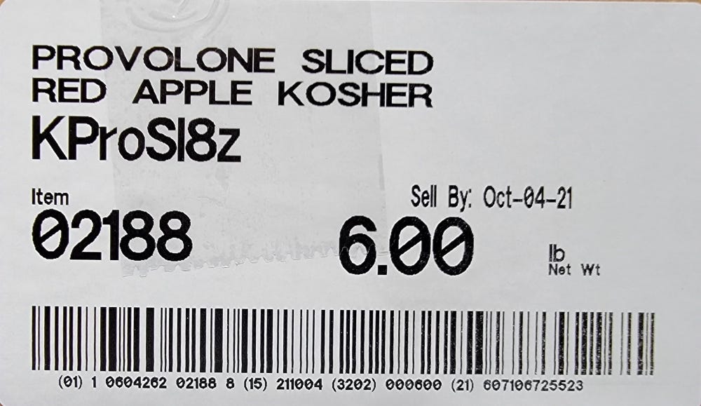 Provolone Sliced