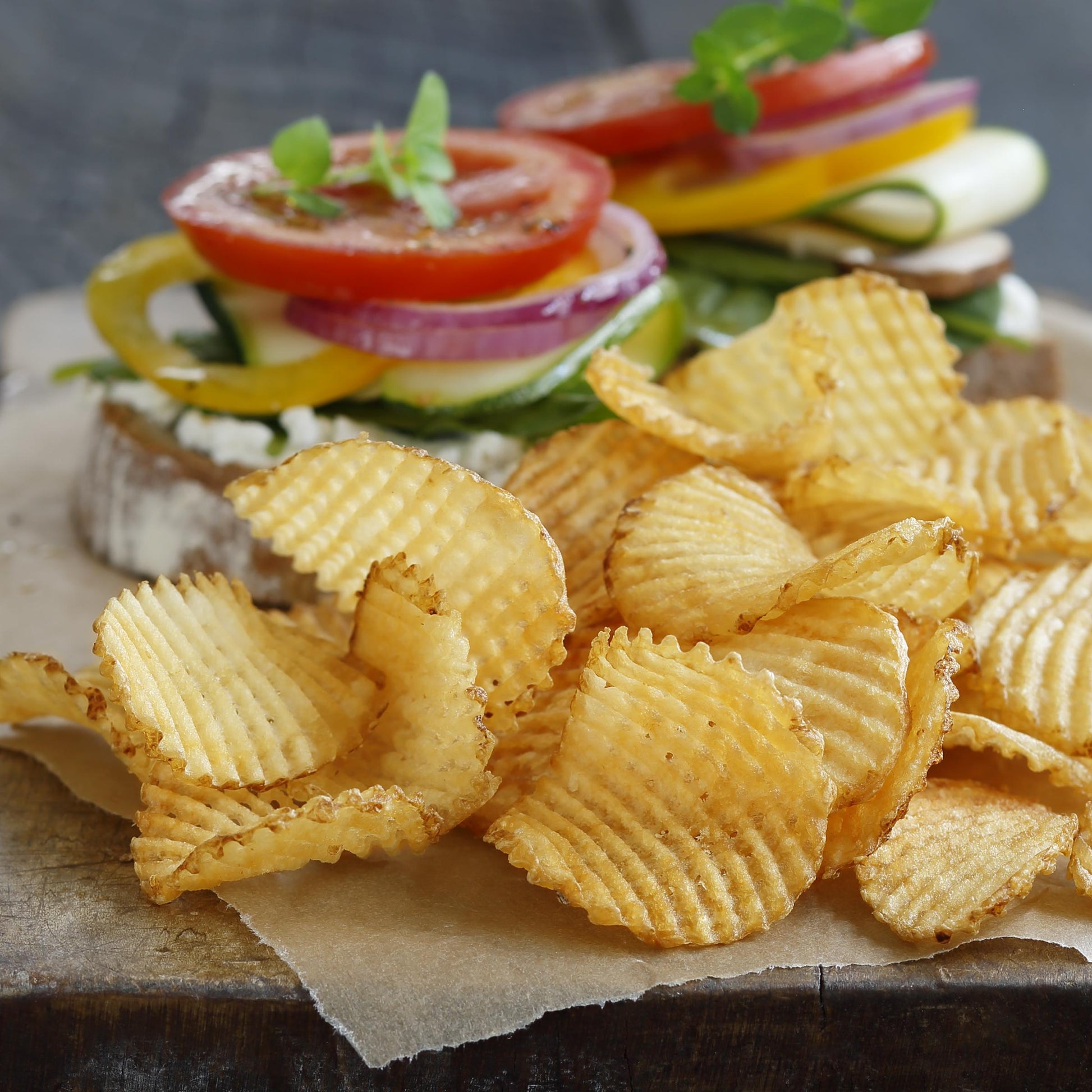 Lattice Potato Chips Skin On