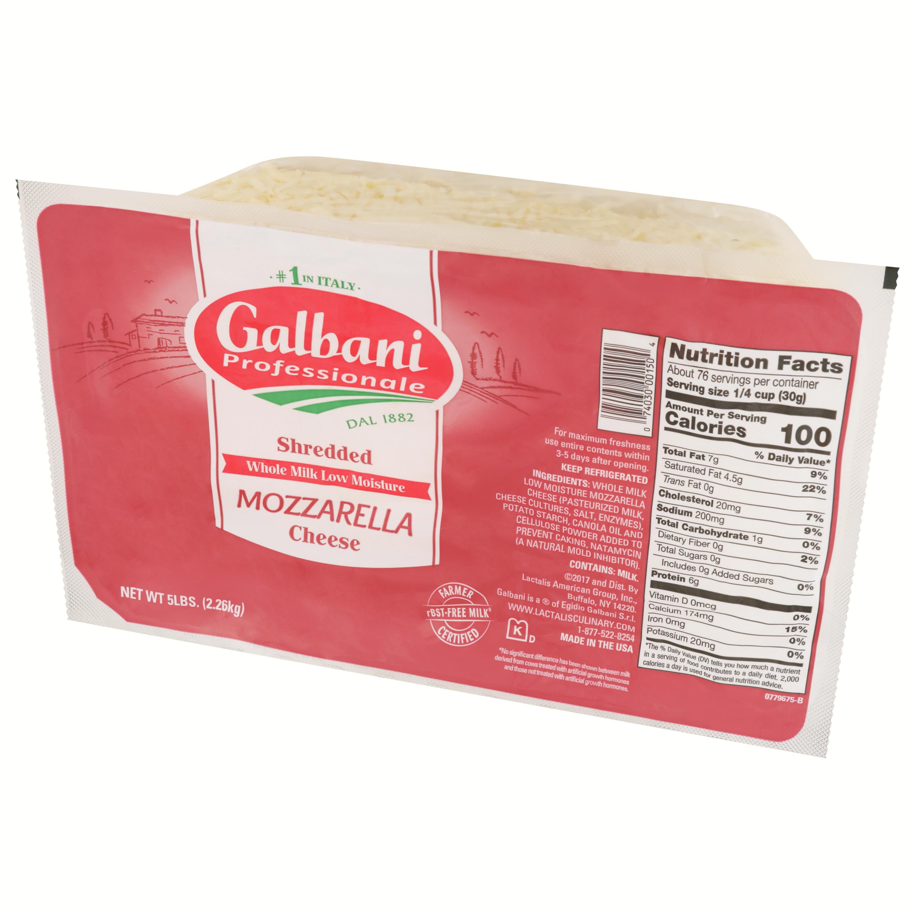 Whole Milk Shredded Mozzarella Cheese