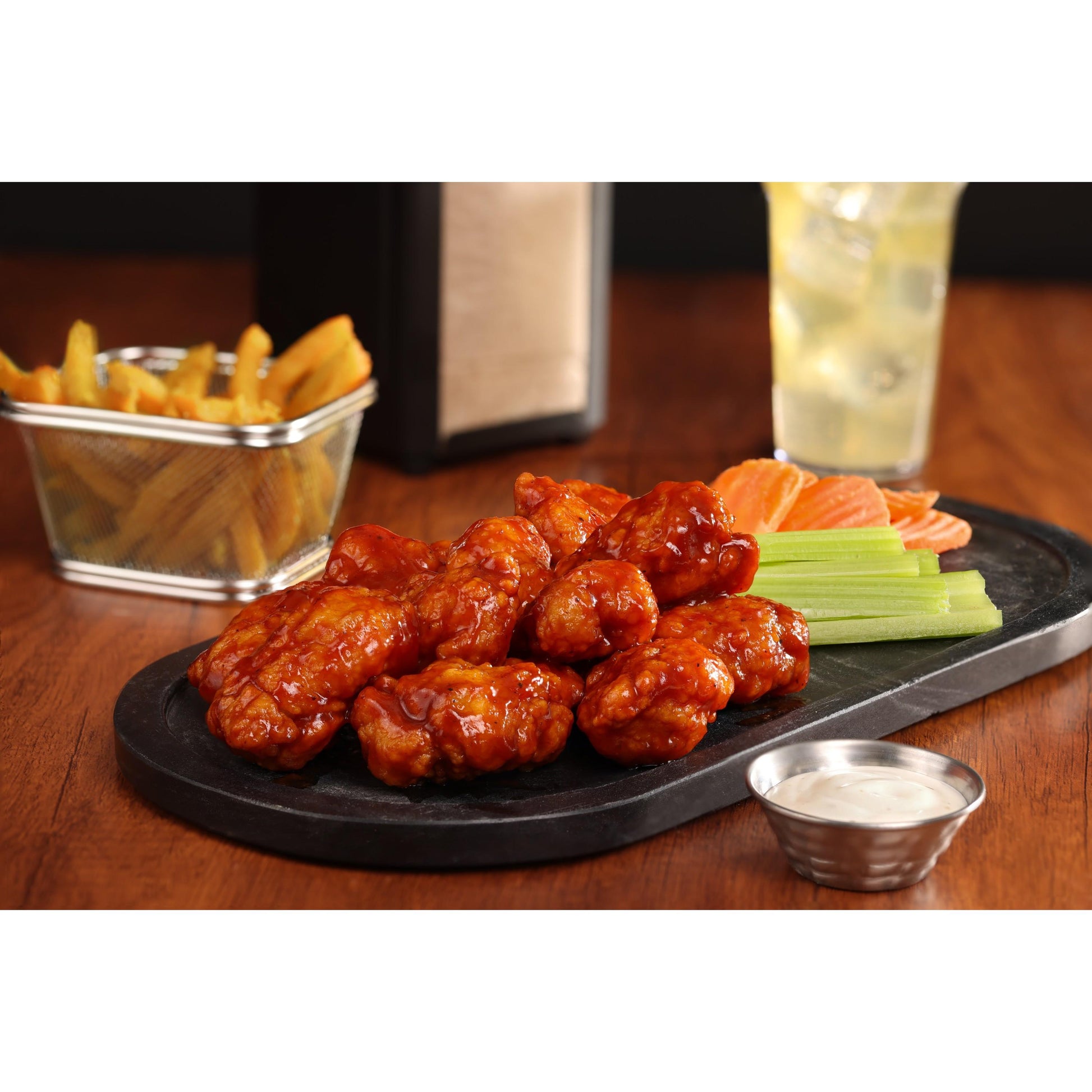* Breaded Boneless Chicken Wing Ding Cooked