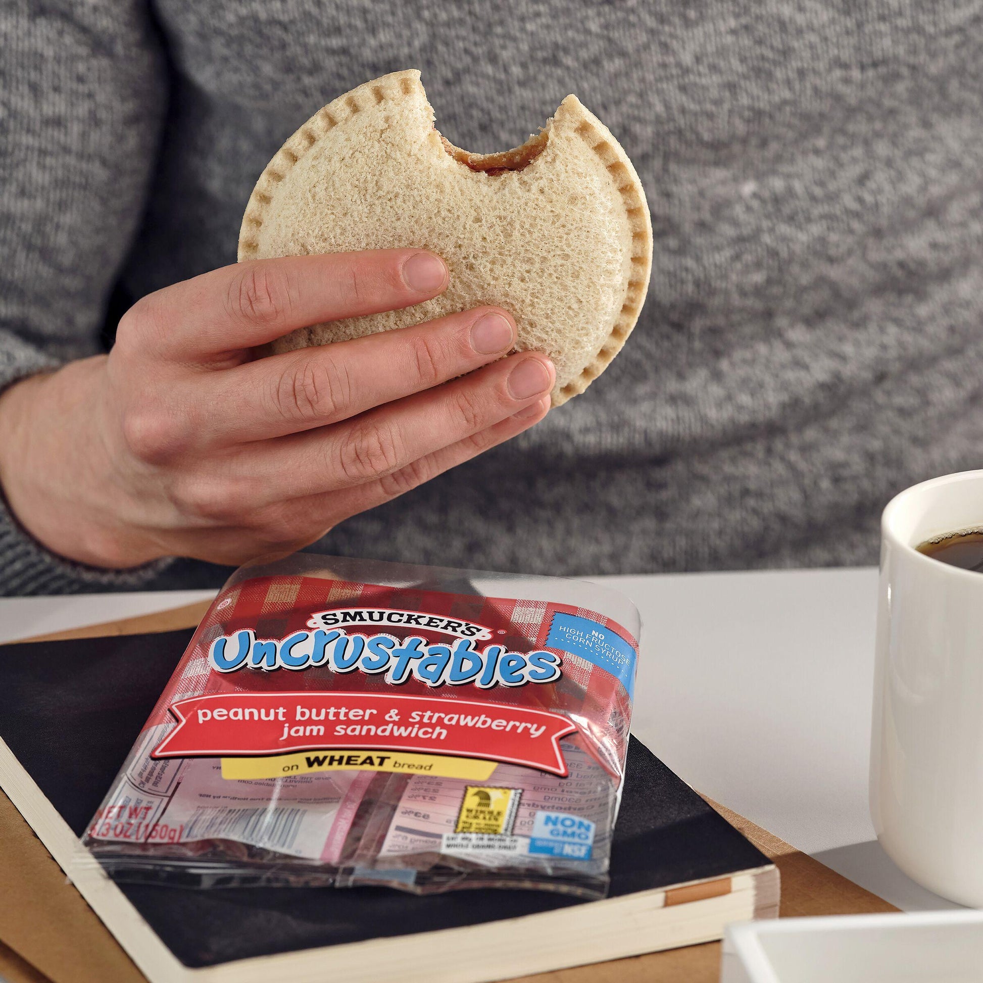 * Peanut Butter & Strawberry Sandwich