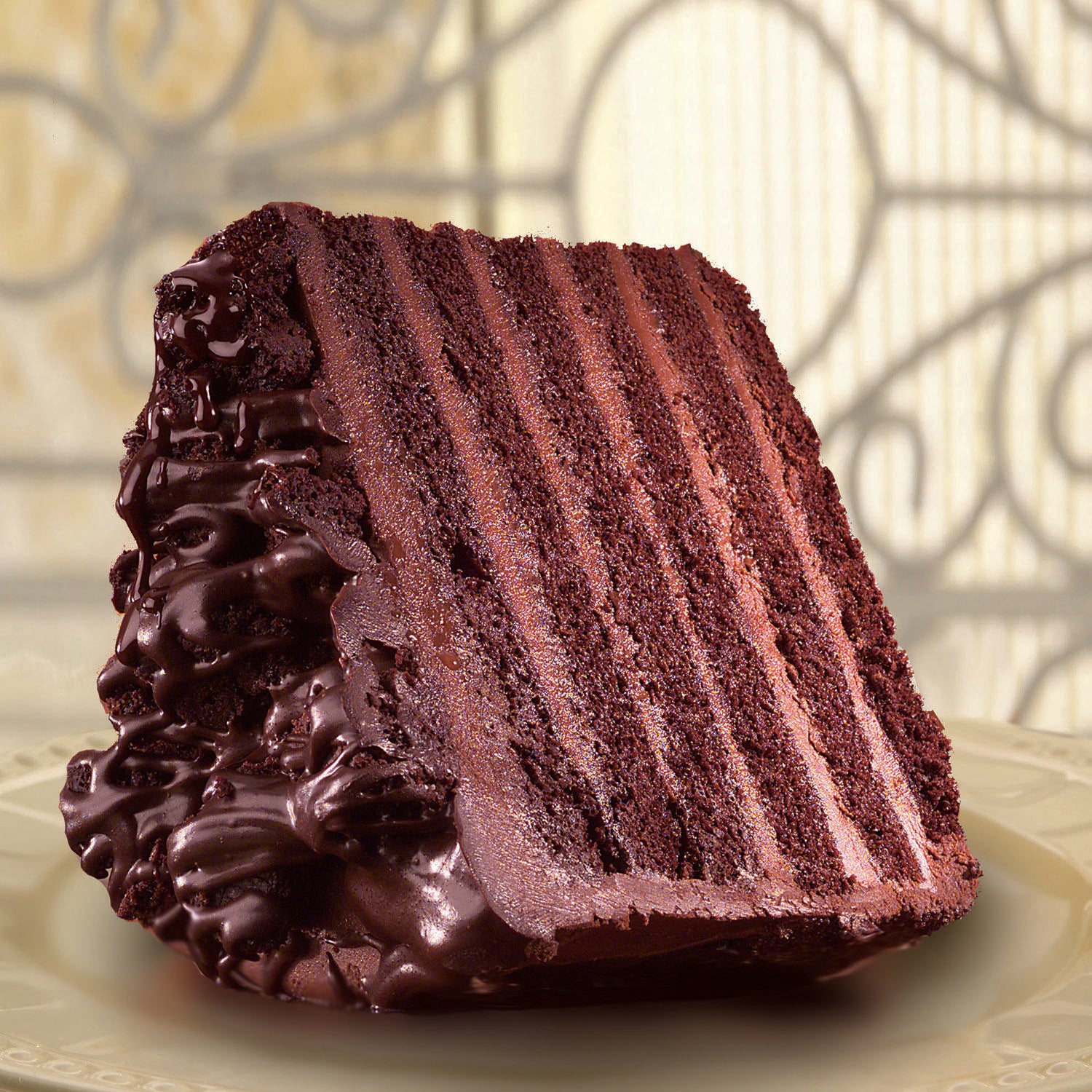 * 6 Layer Iced Chocolate Cake