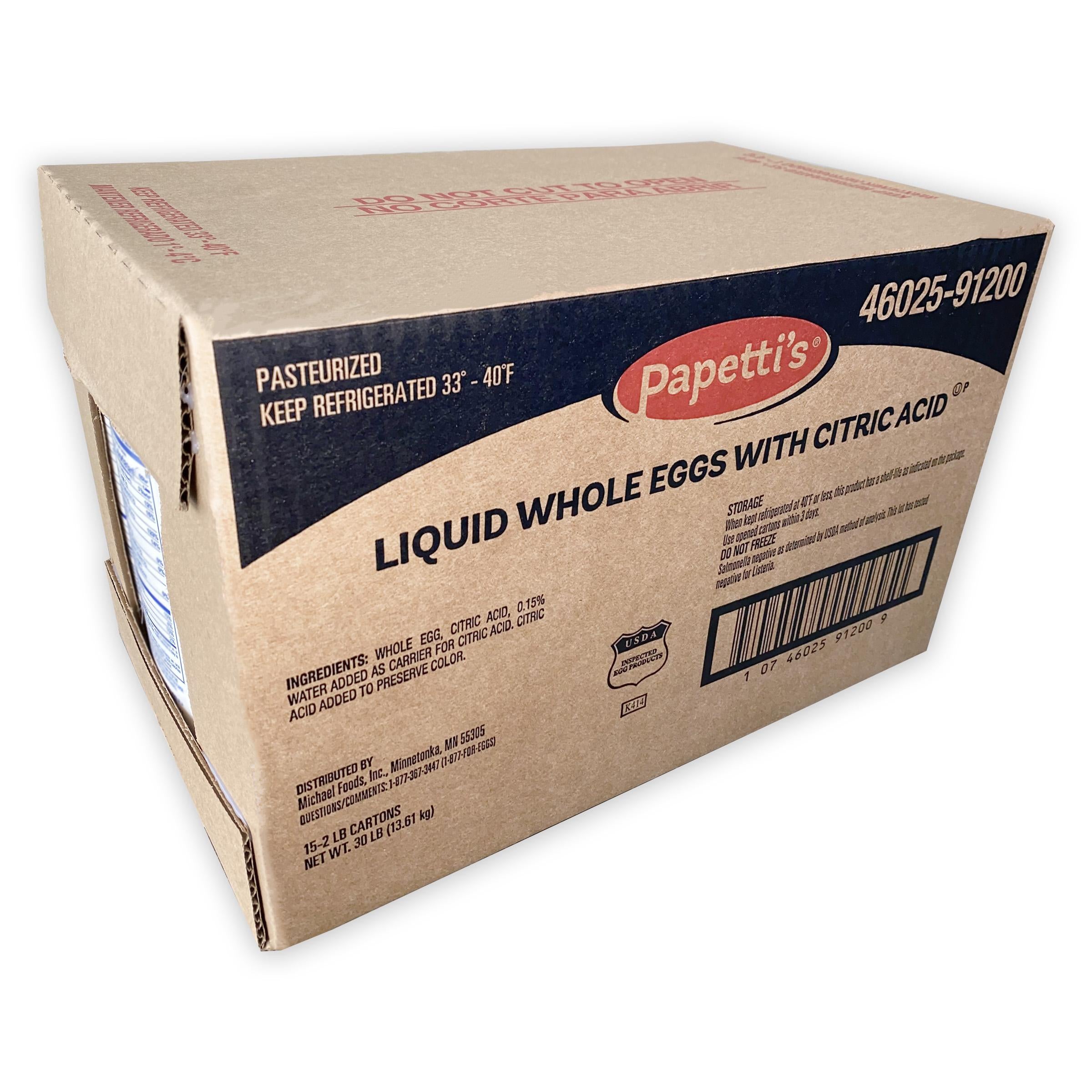 * Table Top Ready Liquid Eggs