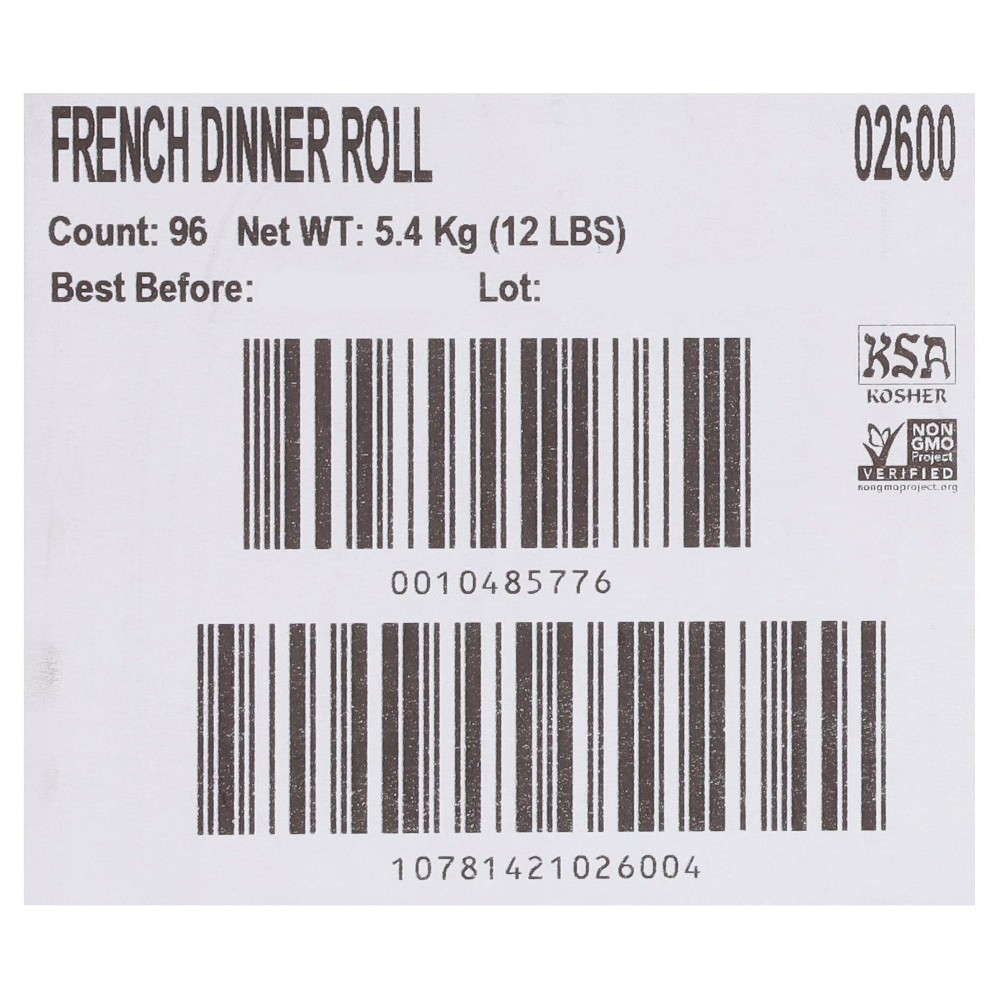 * French Dinner Rolls 1.5oz