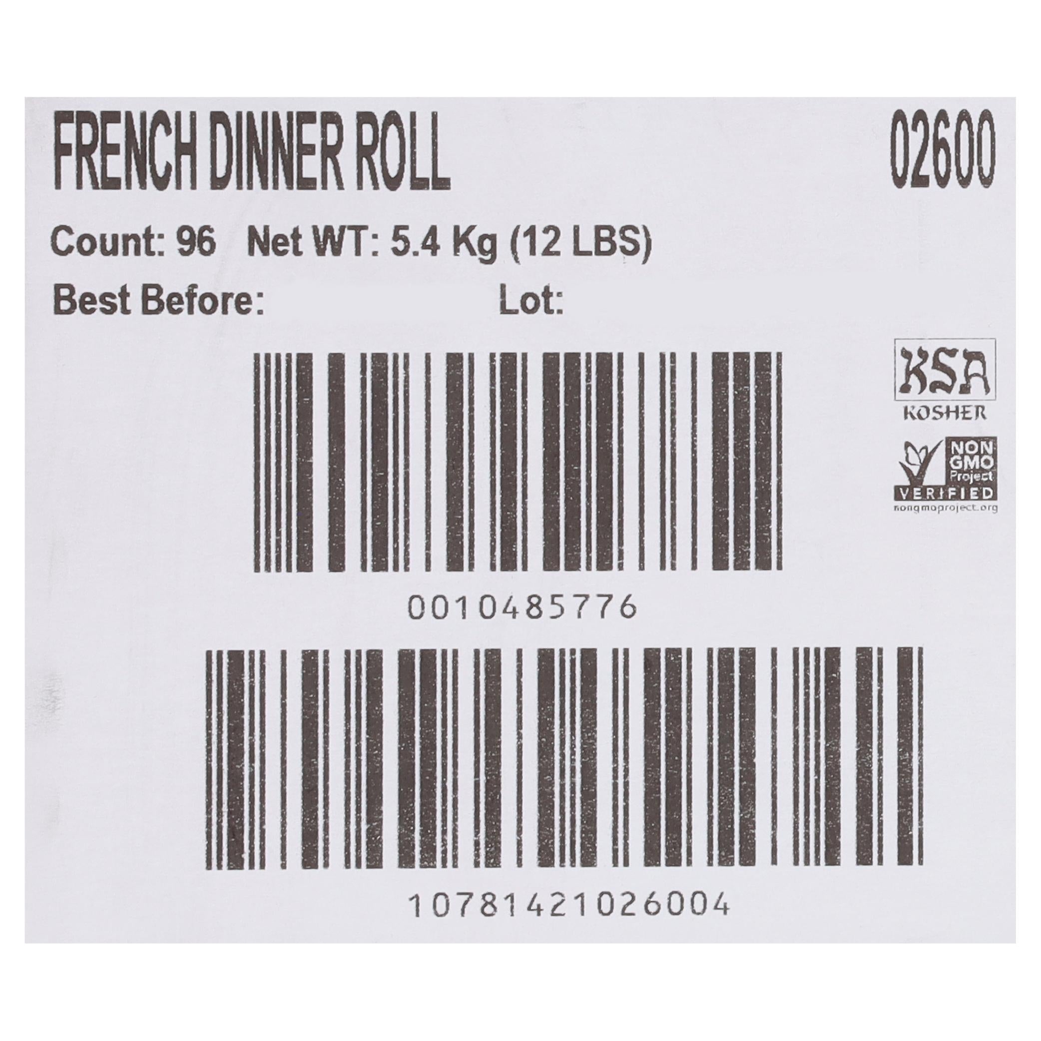 * French Dinner Rolls 1.5oz