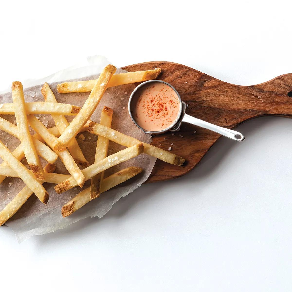 3/8 Inch Skin-On Straight Cut Seasalt Fries