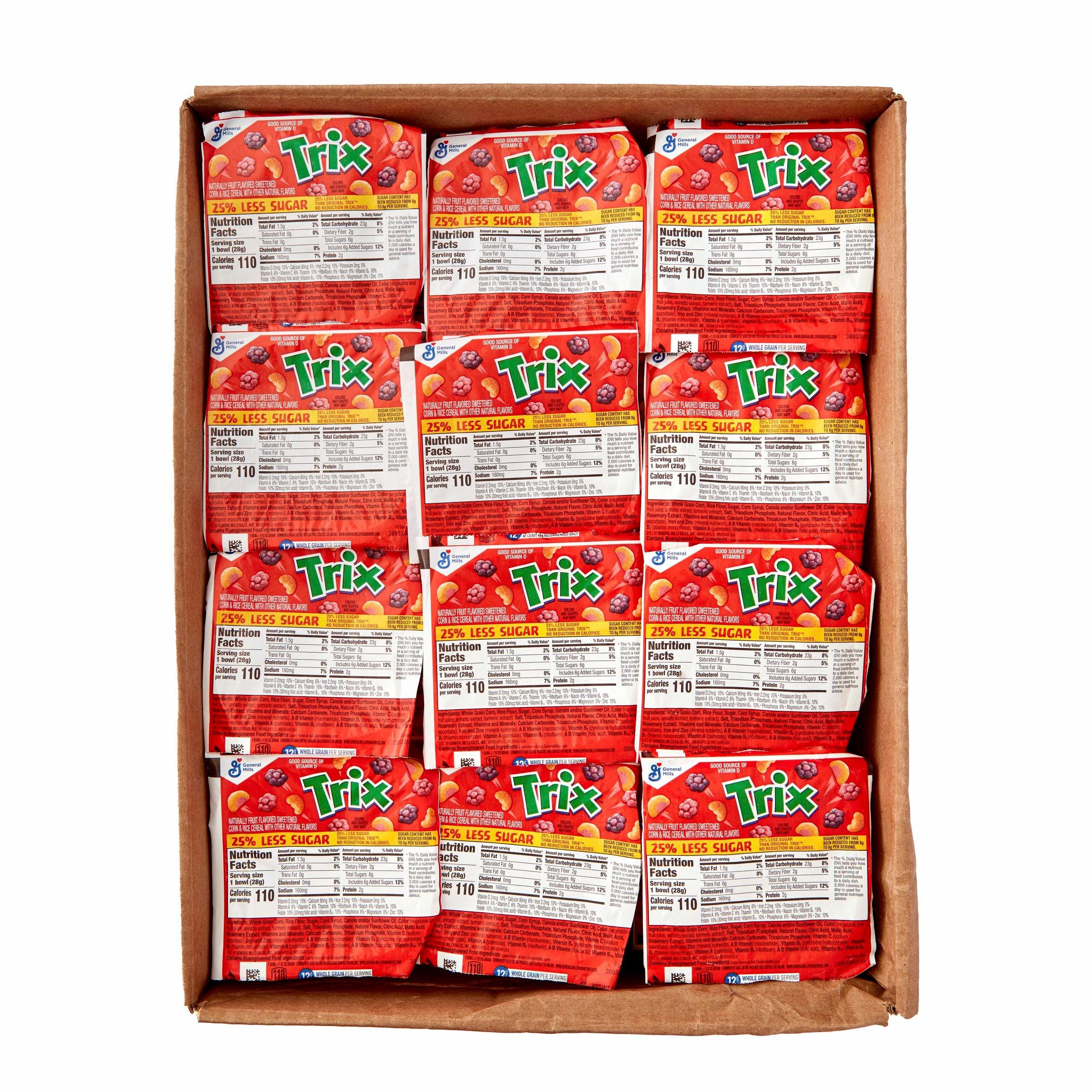 Reduced Sugar Trix Cereal