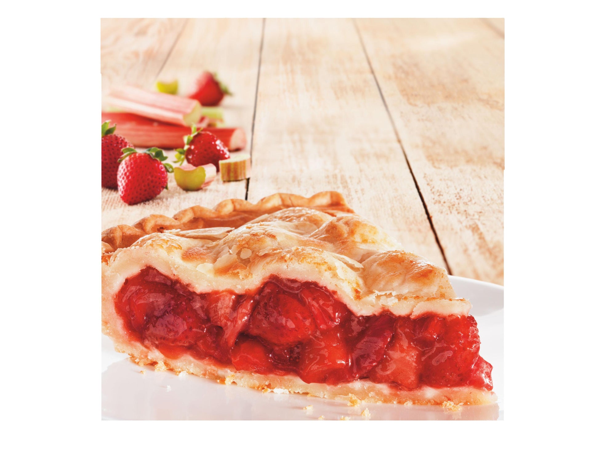 * 10in Unbaked Hi Strawberry Rhubarb Pie