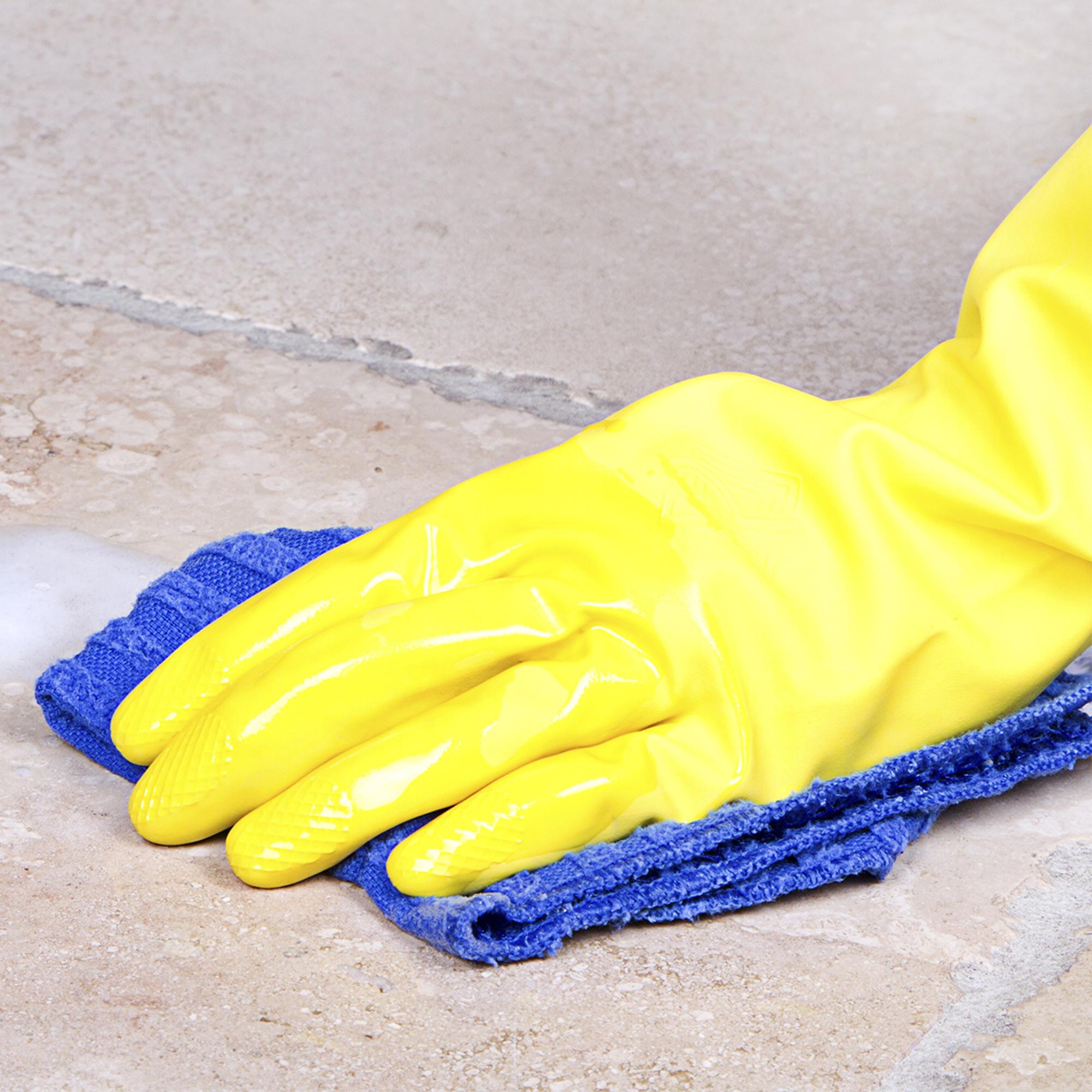 * Gloves Yellow Rubber Large
