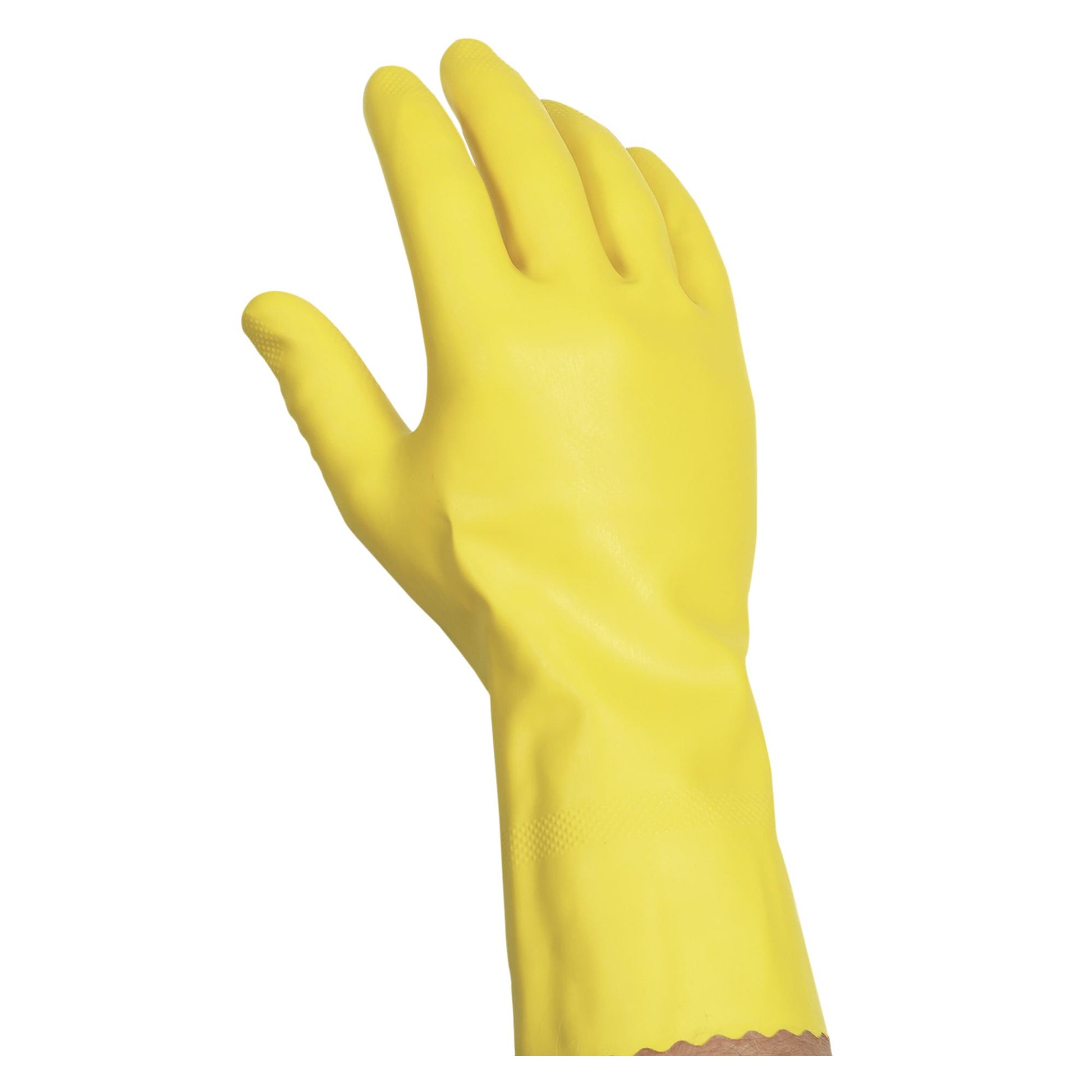 * Gloves Yellow Rubber Large