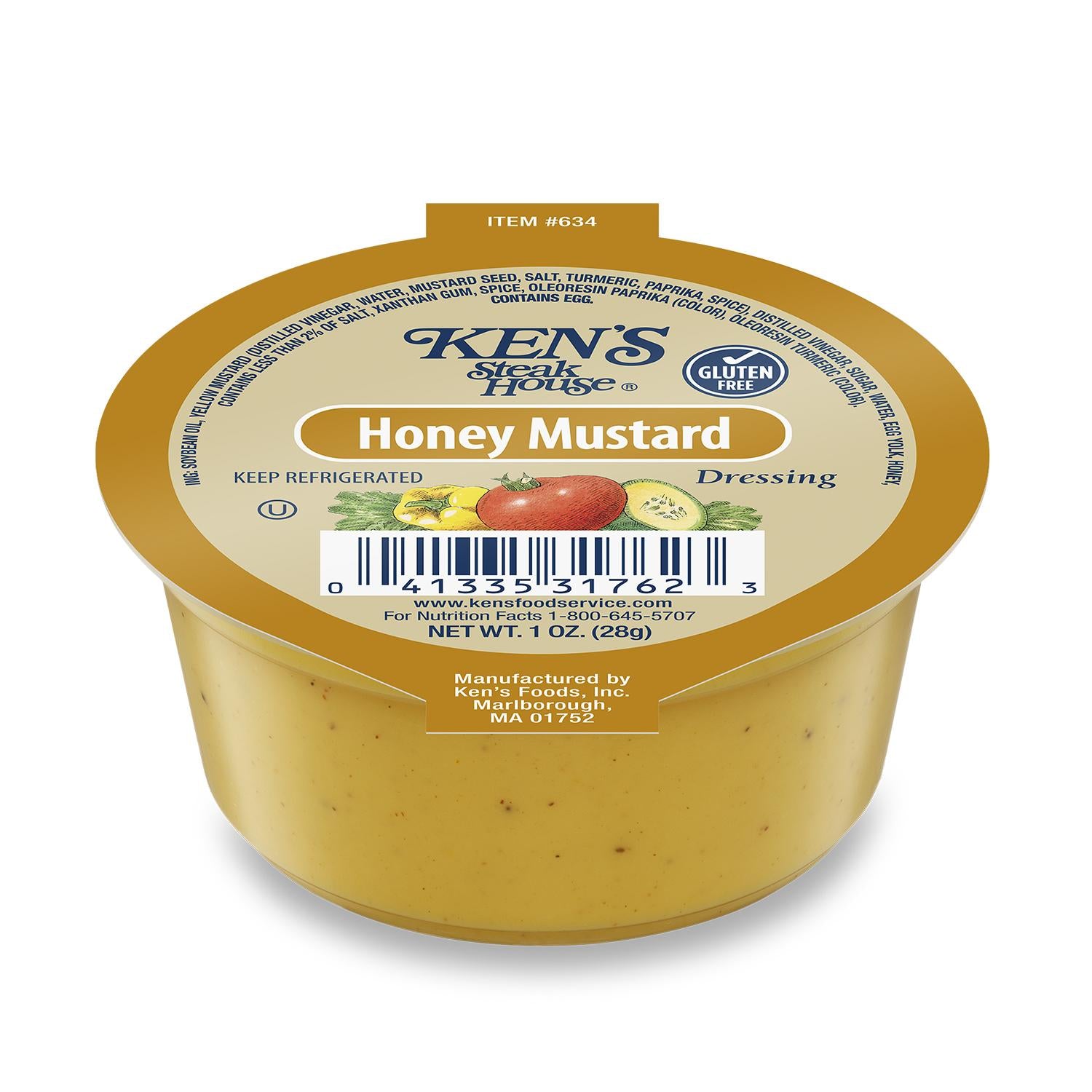 * Honey Mustard Dressing Cups