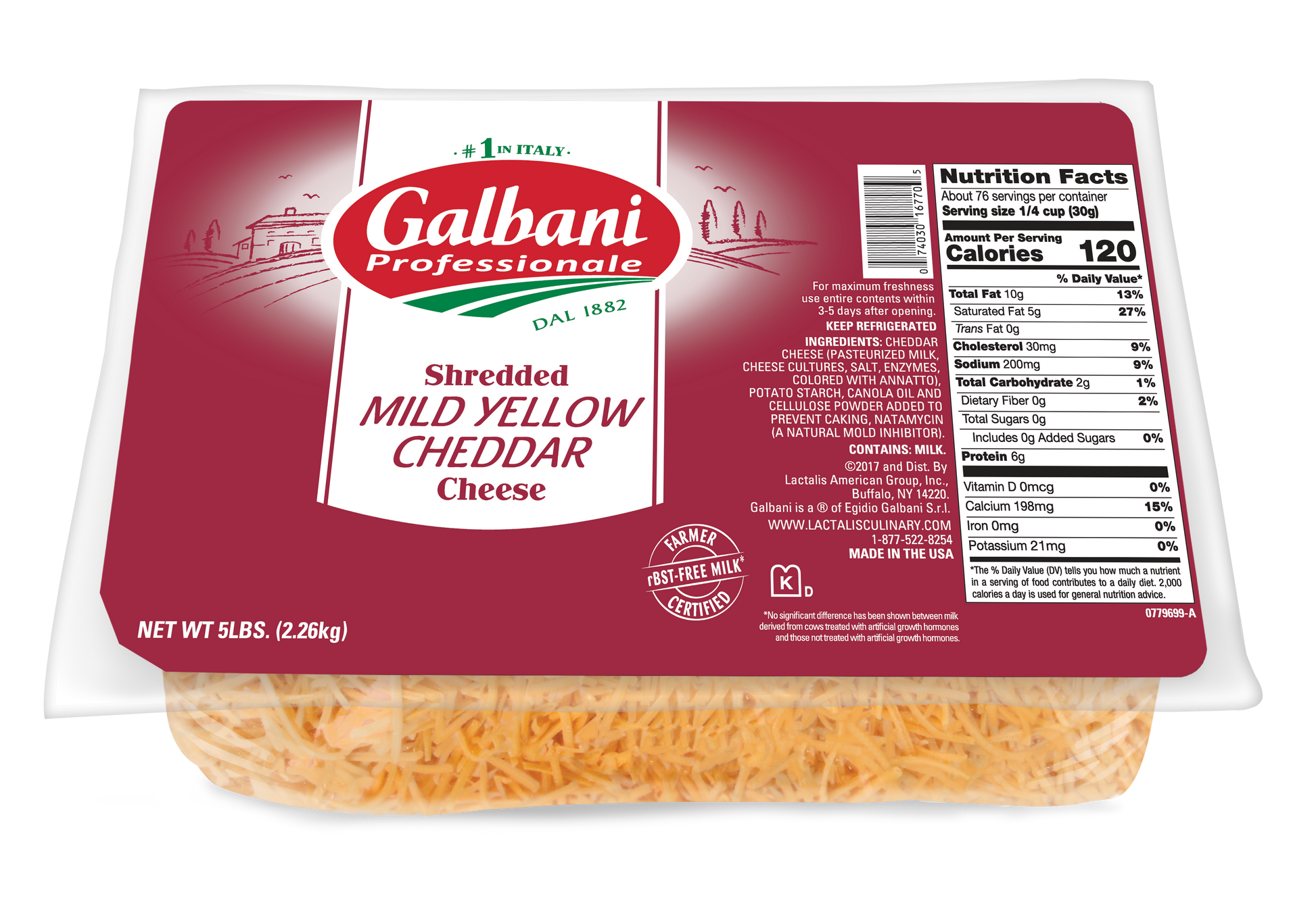 Shredded Cheddar Cheese