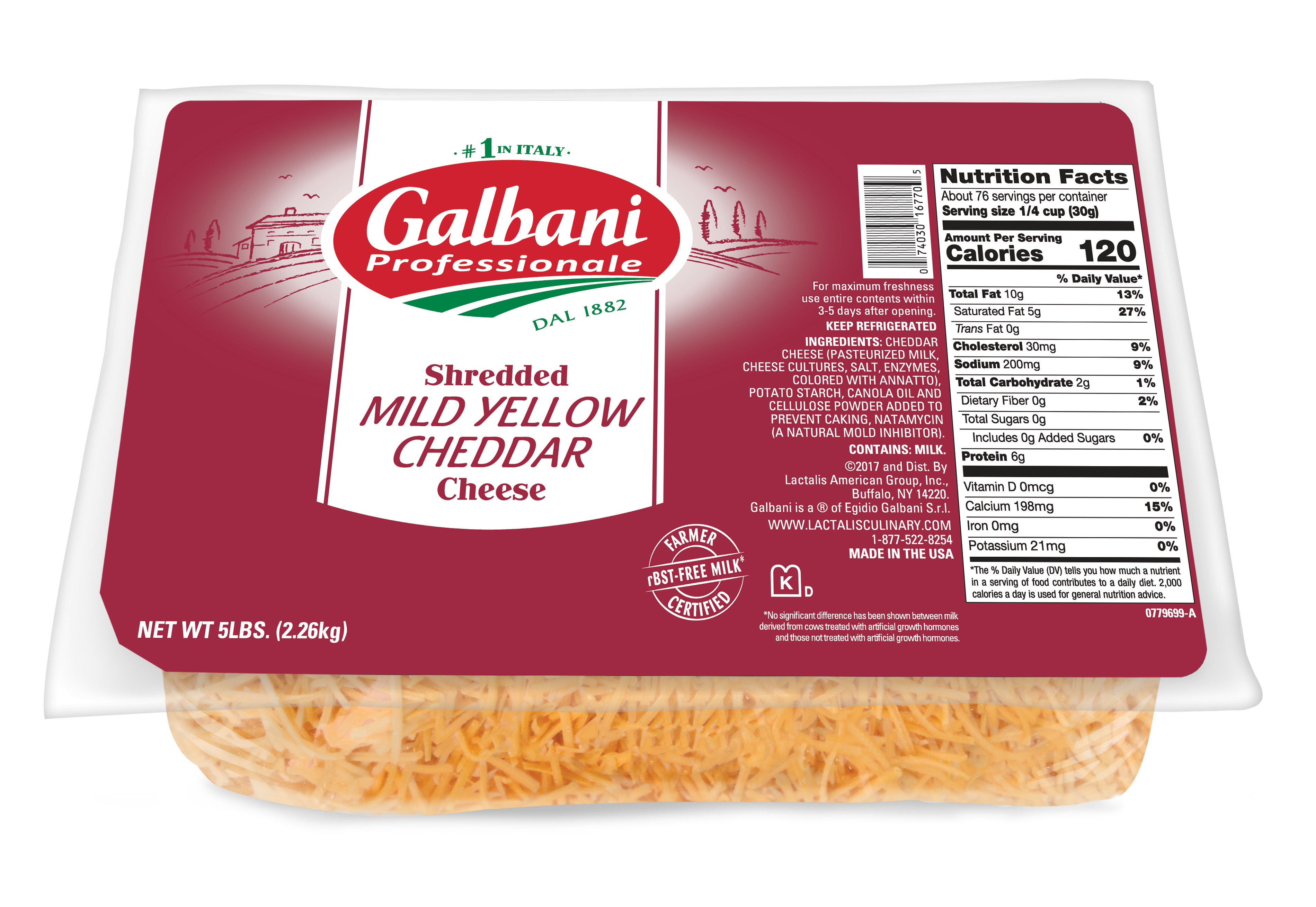 Shredded Cheddar Cheese
