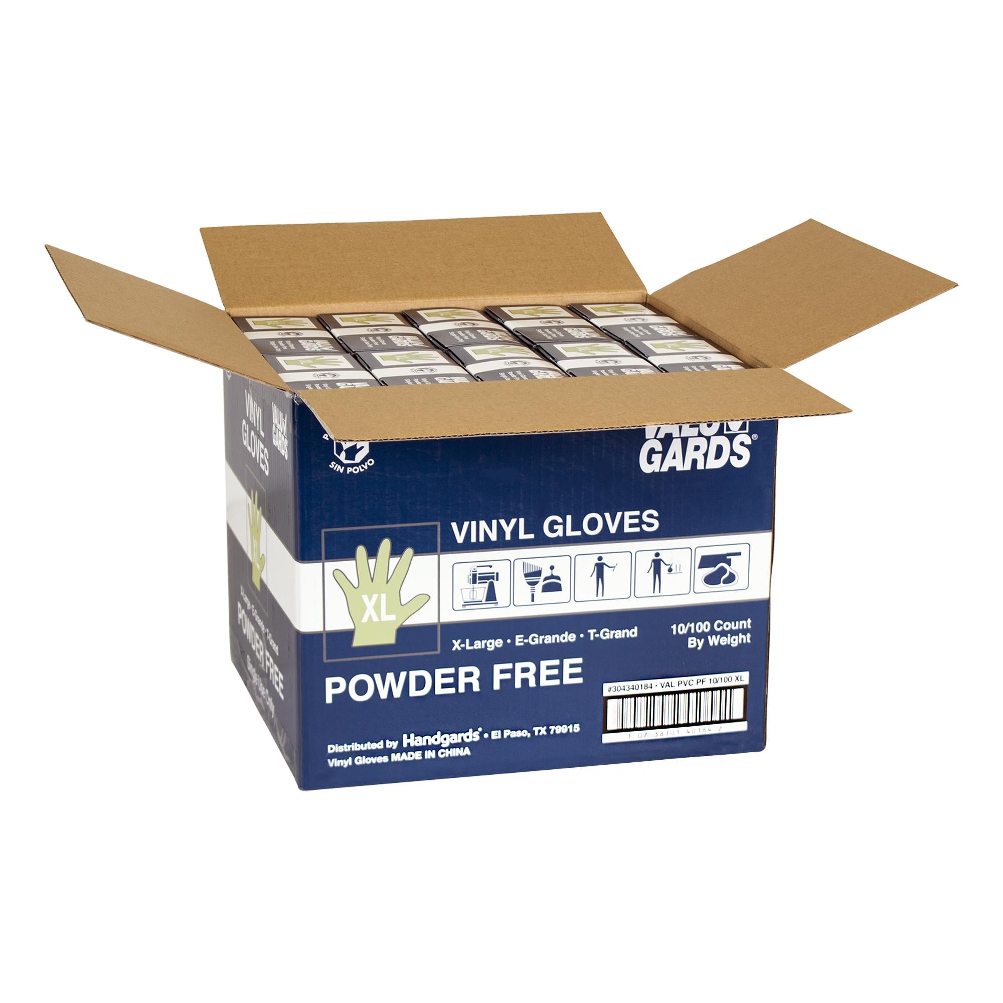 * Gloves Vinyl Powder Free Extra Large