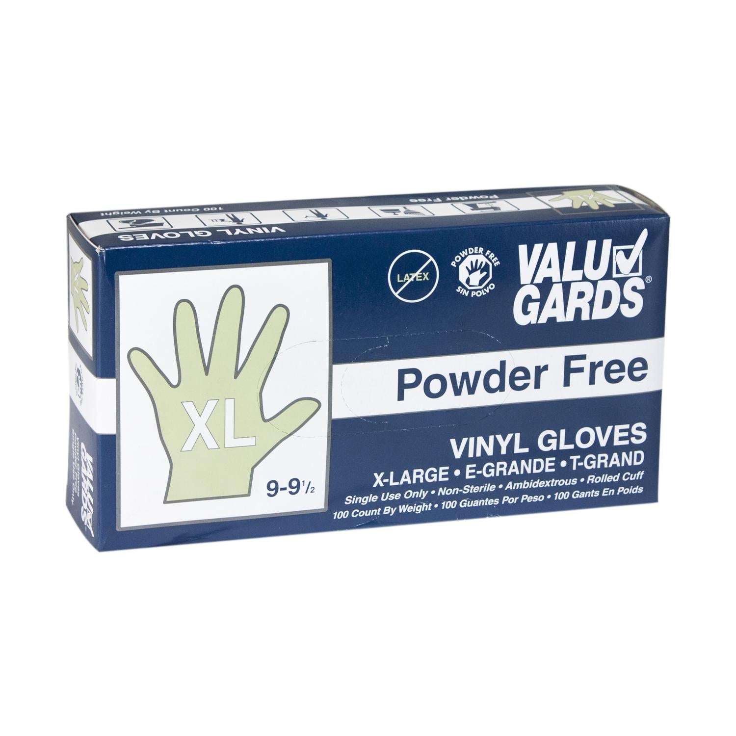 * Gloves Vinyl Powder Free Extra Large