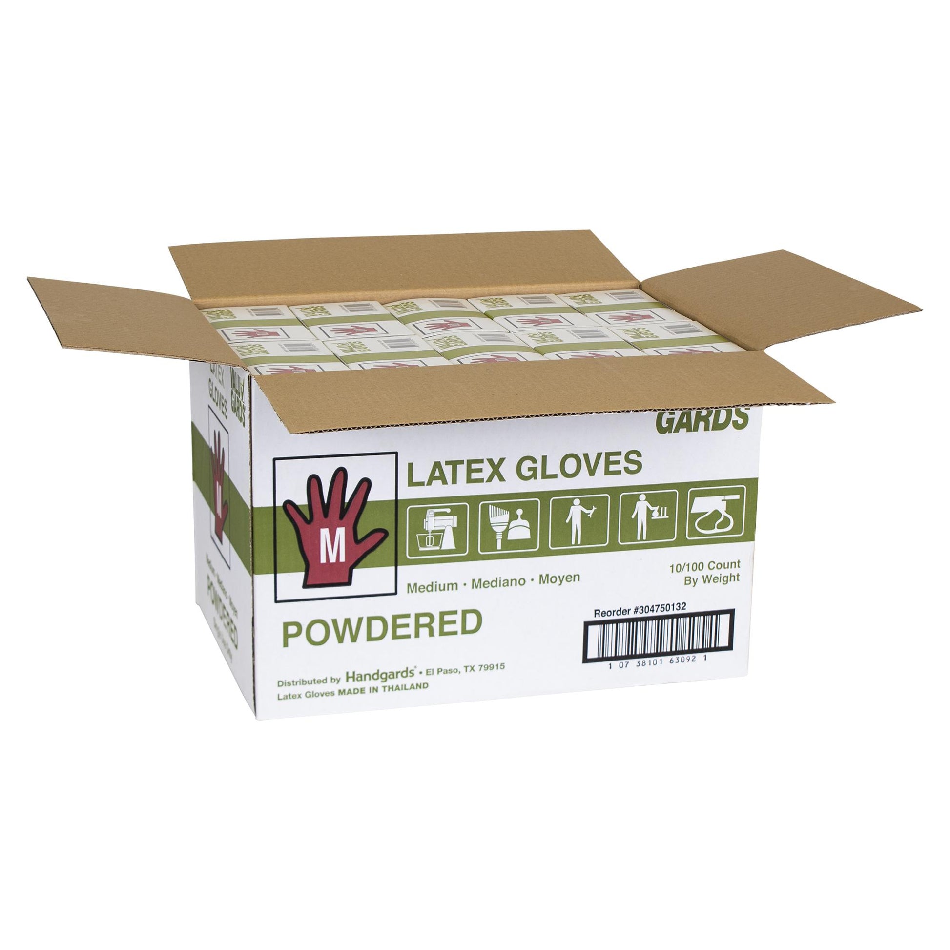 Gloves Latex Powdered Medium
