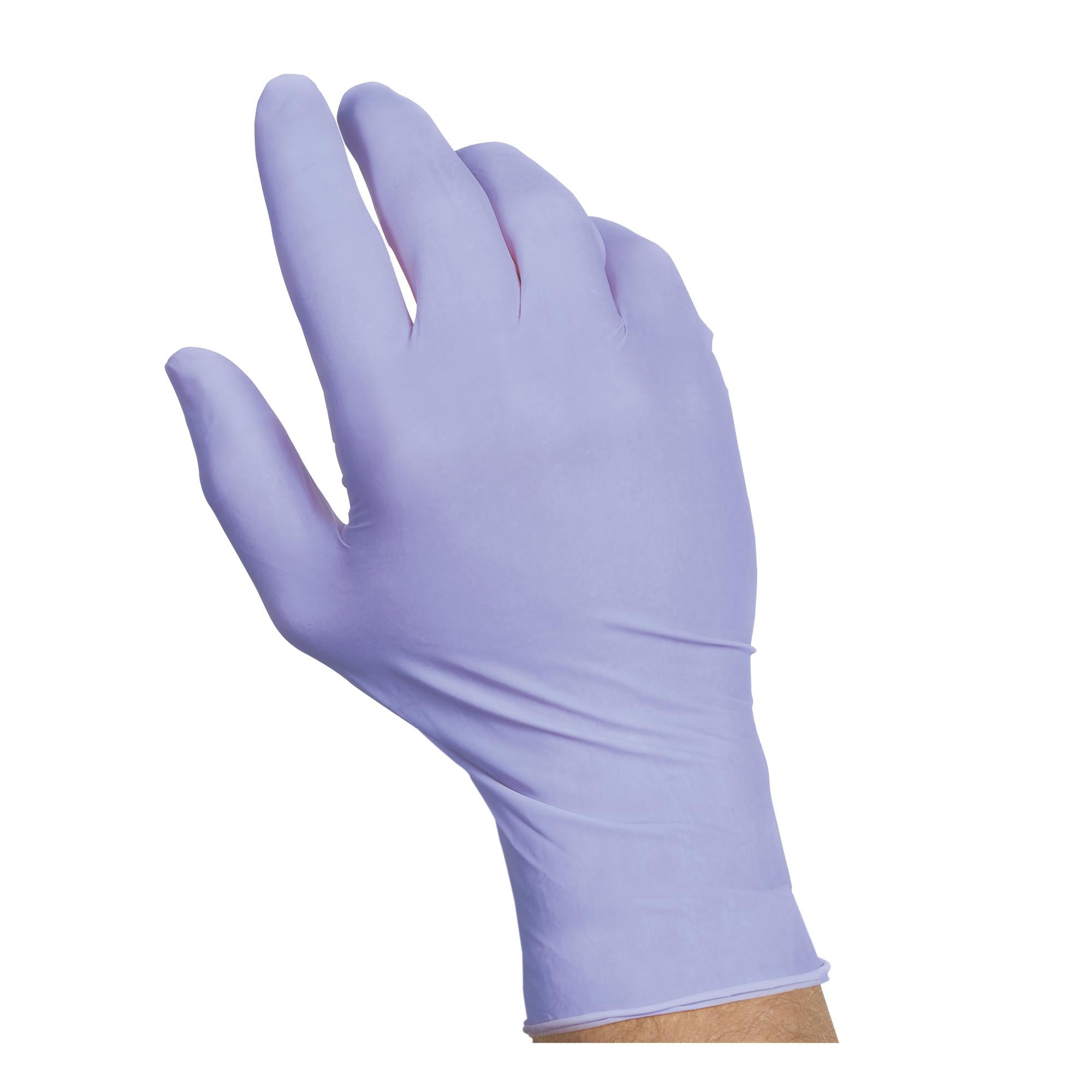 * Gloves Nitrile Purple Powder Free Medium