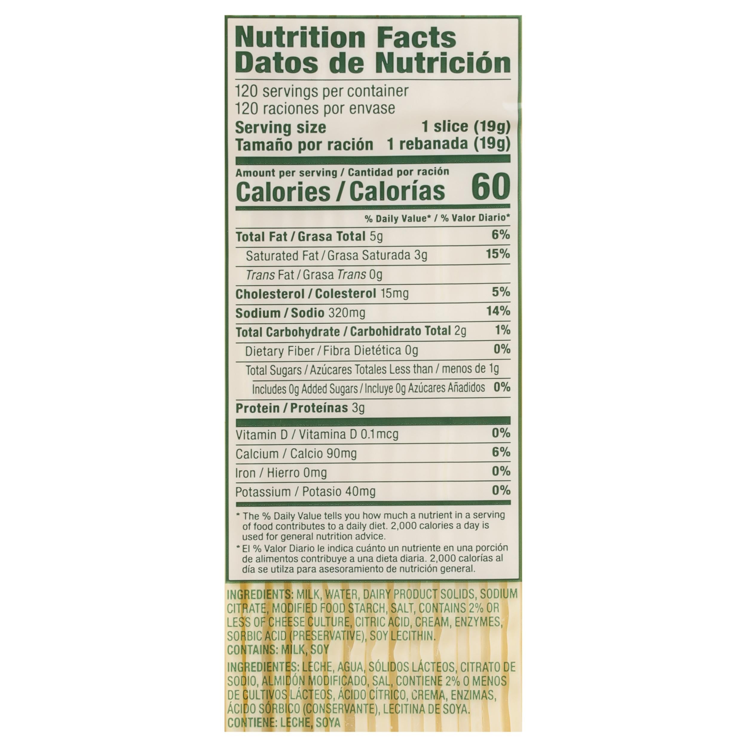 120 Slices White American Cheese