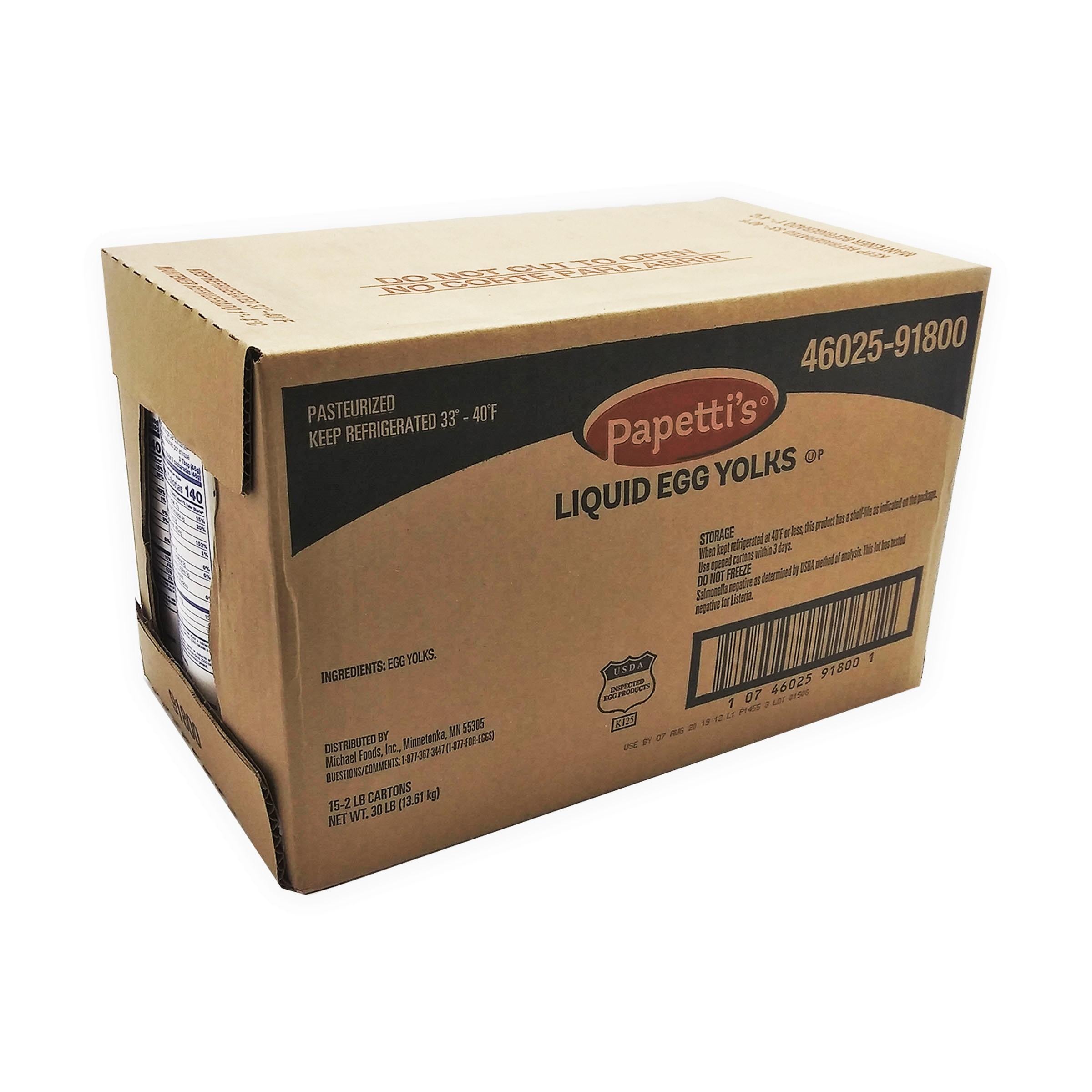 * 2lb Liquid Egg Yolk