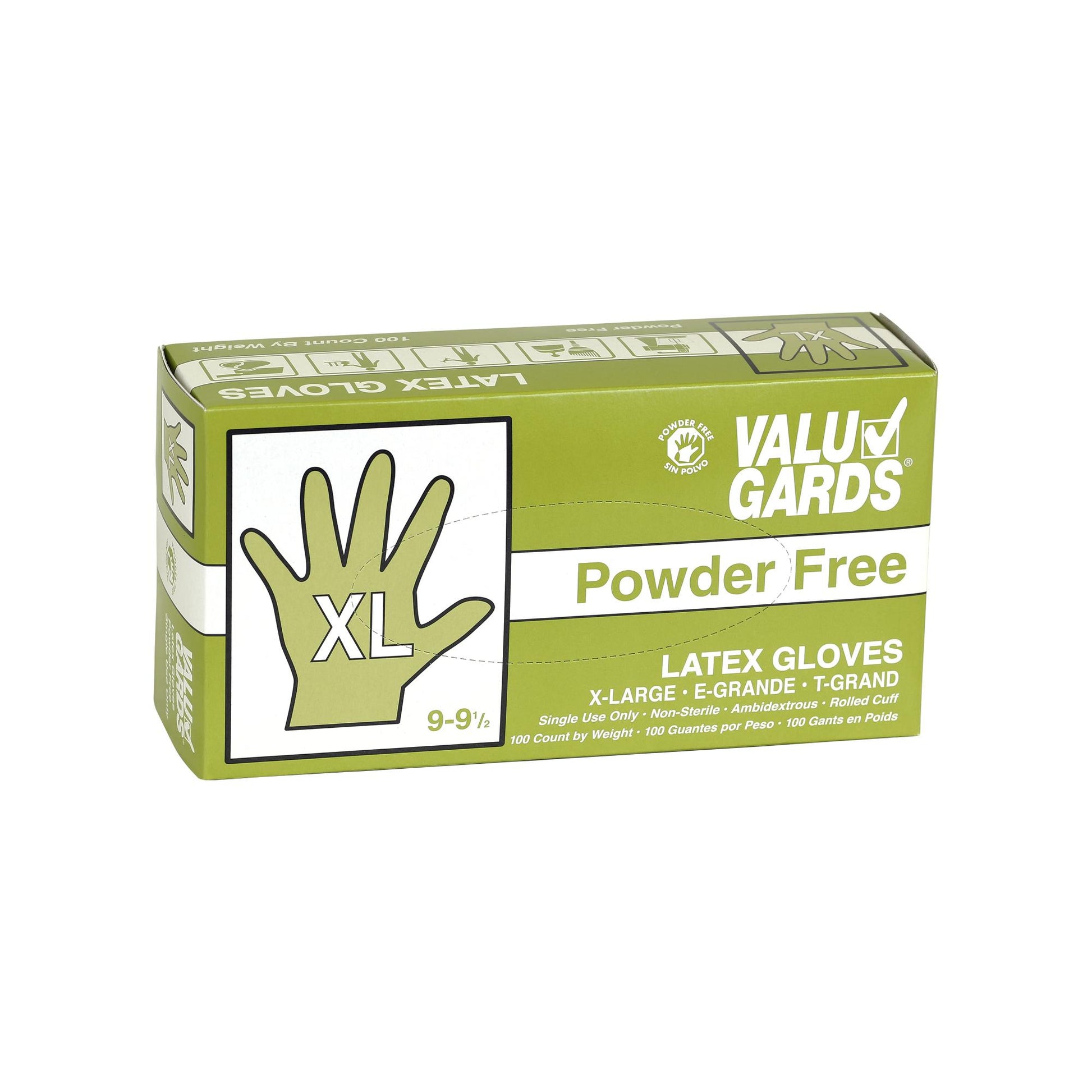 Gloves Latex Extra Large Powder Free