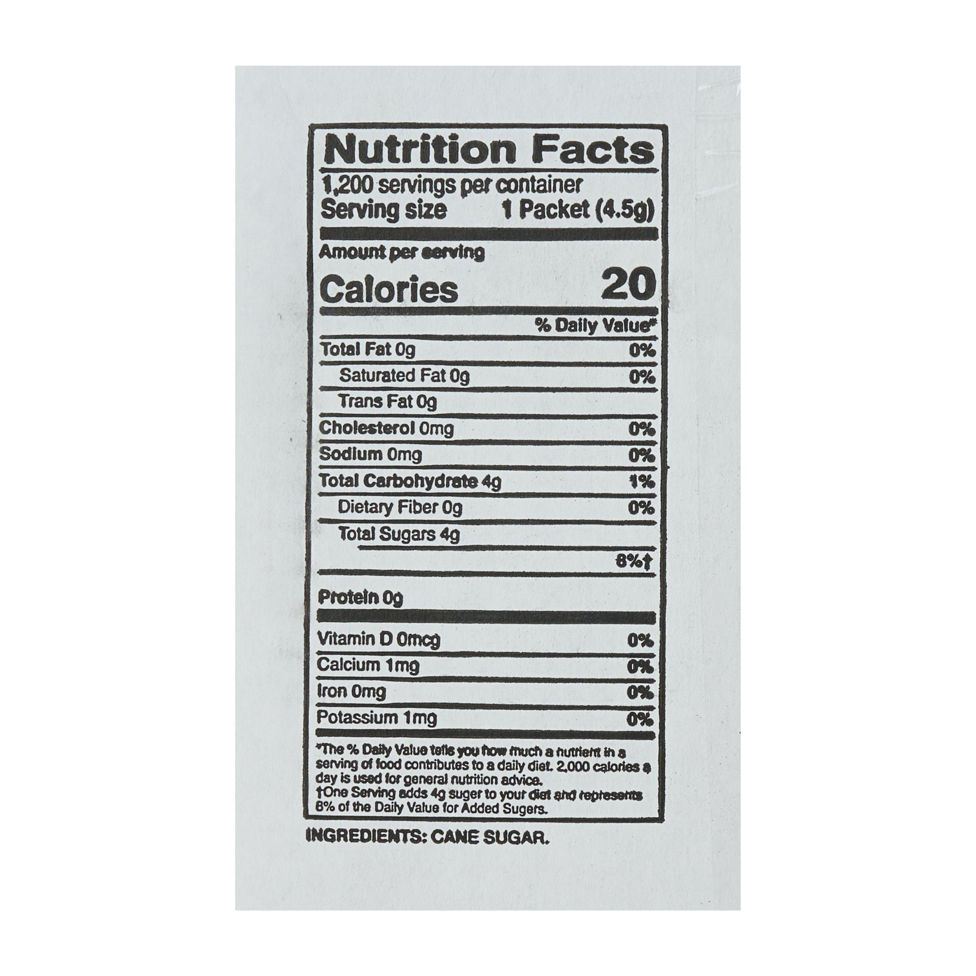 Sugar in the Raw Packets