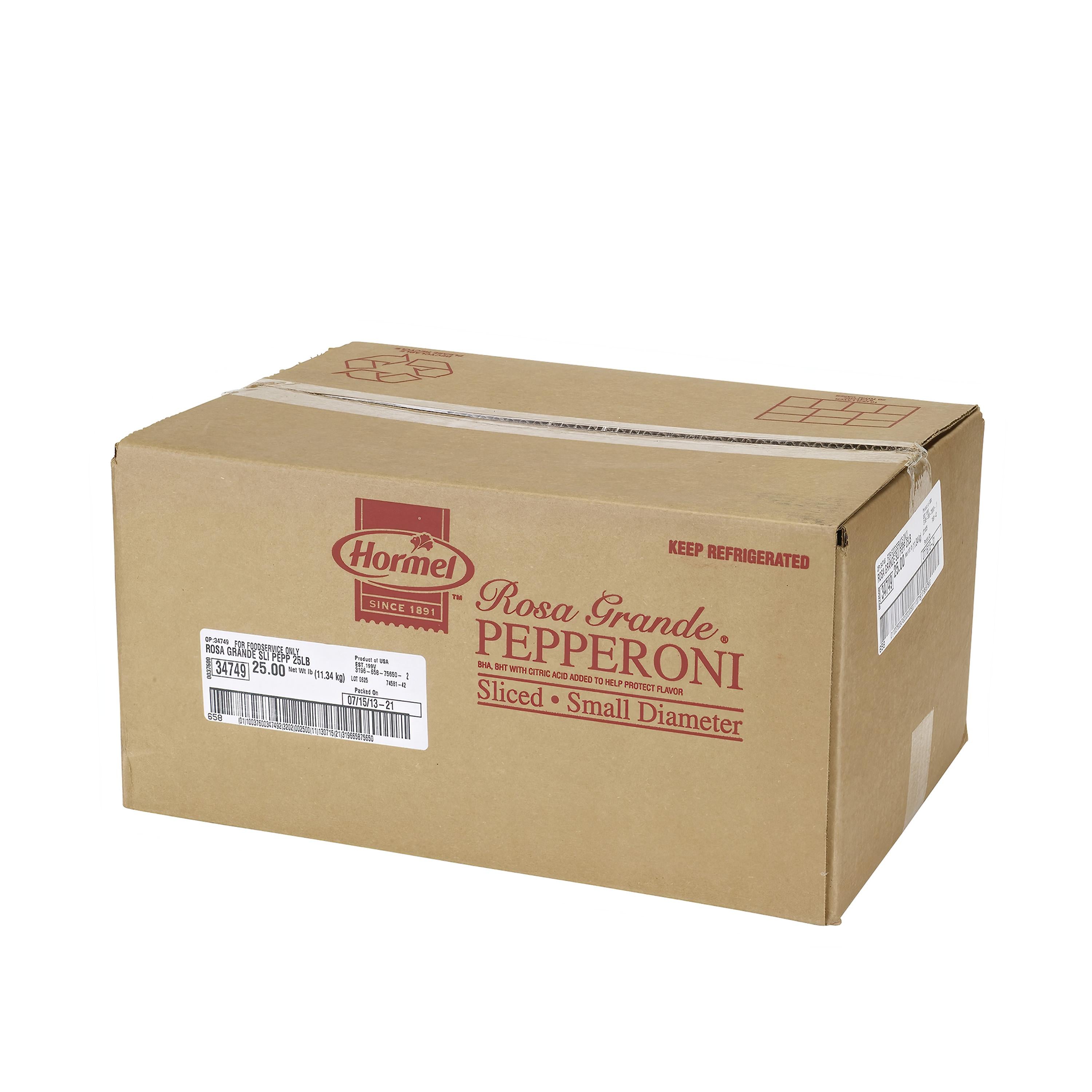 * Char Sliced Pepperoni