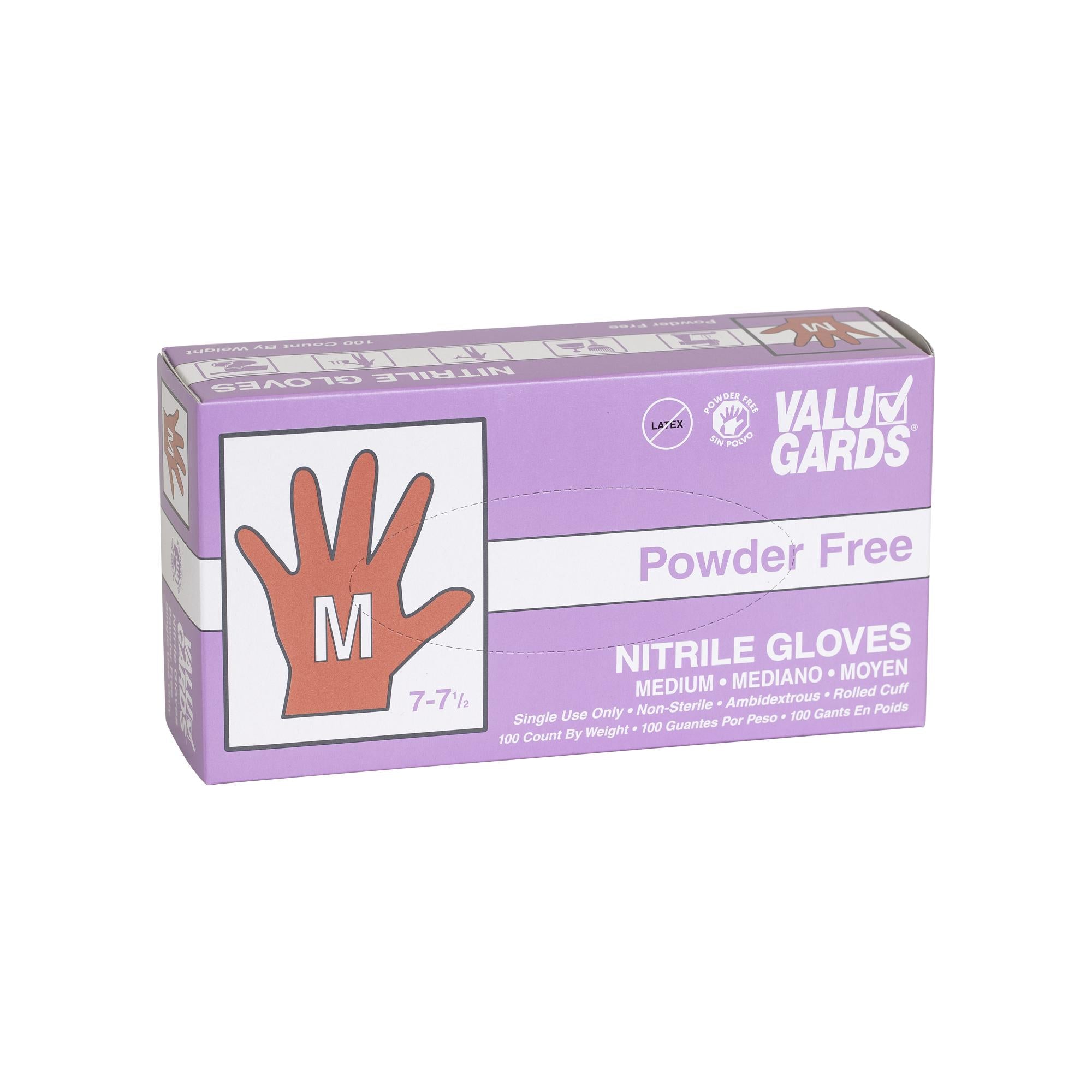 * Gloves Nitrile Purple Powder Free Medium