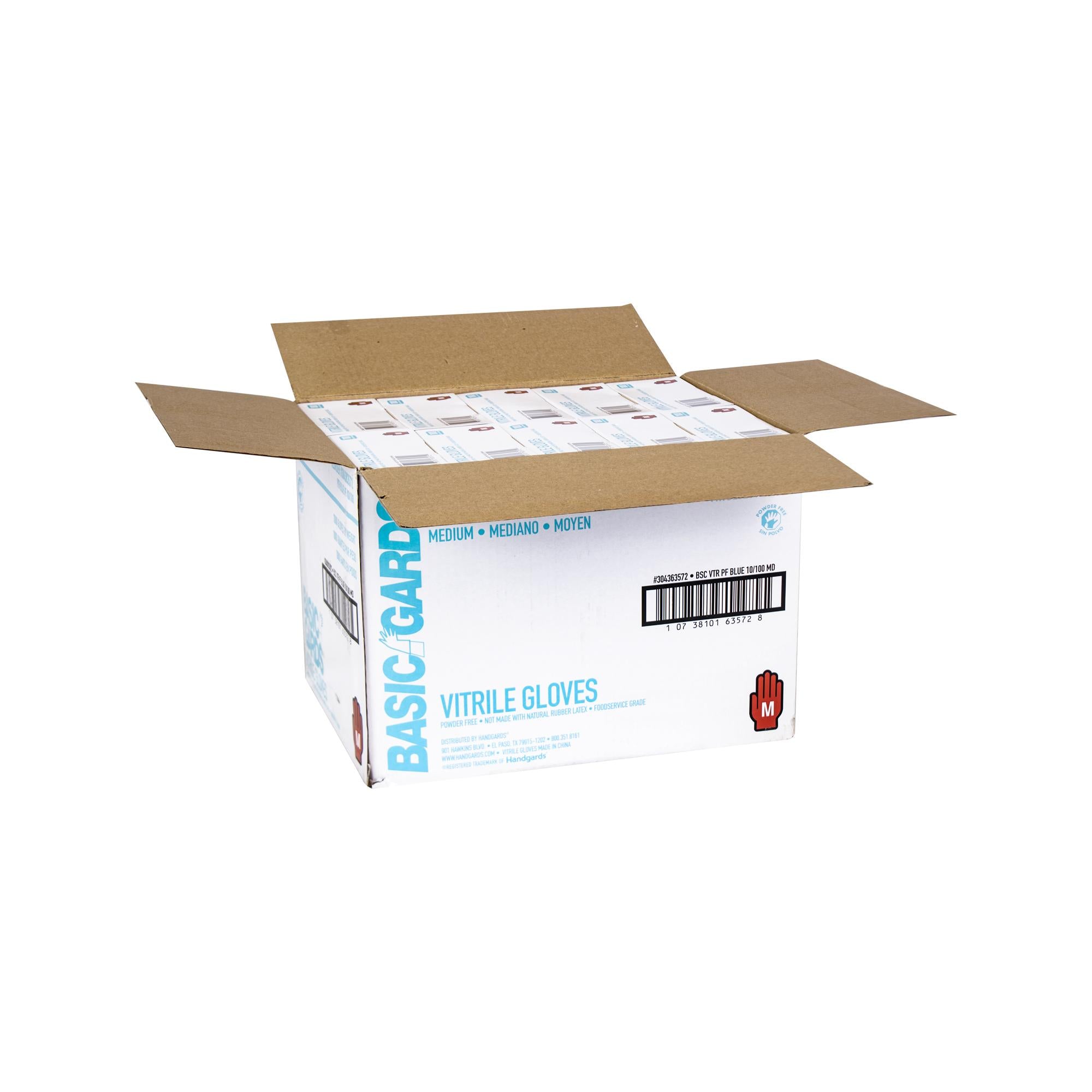 * Medium Blue Vitrile Gloves