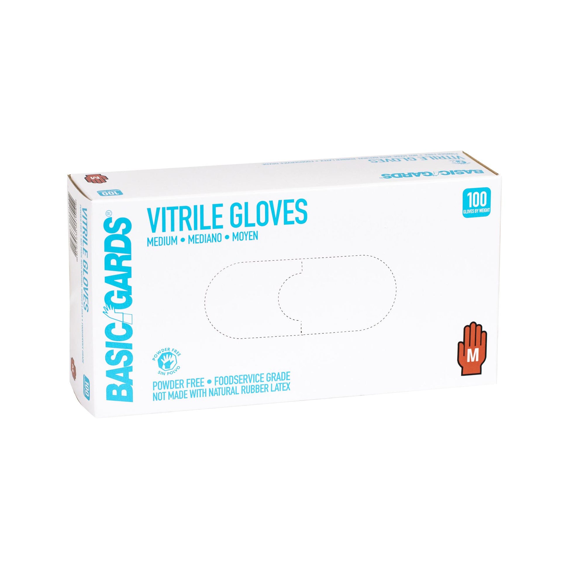 * Medium Blue Vitrile Gloves