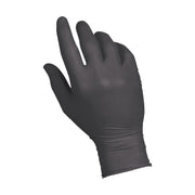 * Gloves Nitrile Black Powder Free Medium