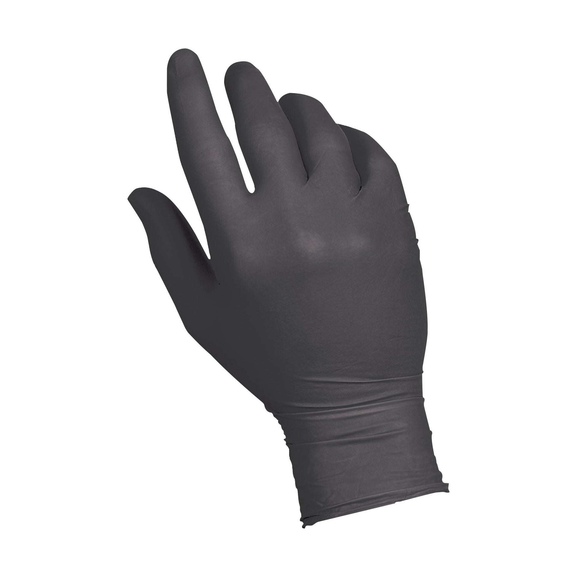 * Gloves Nitrile Black Powder Free Medium