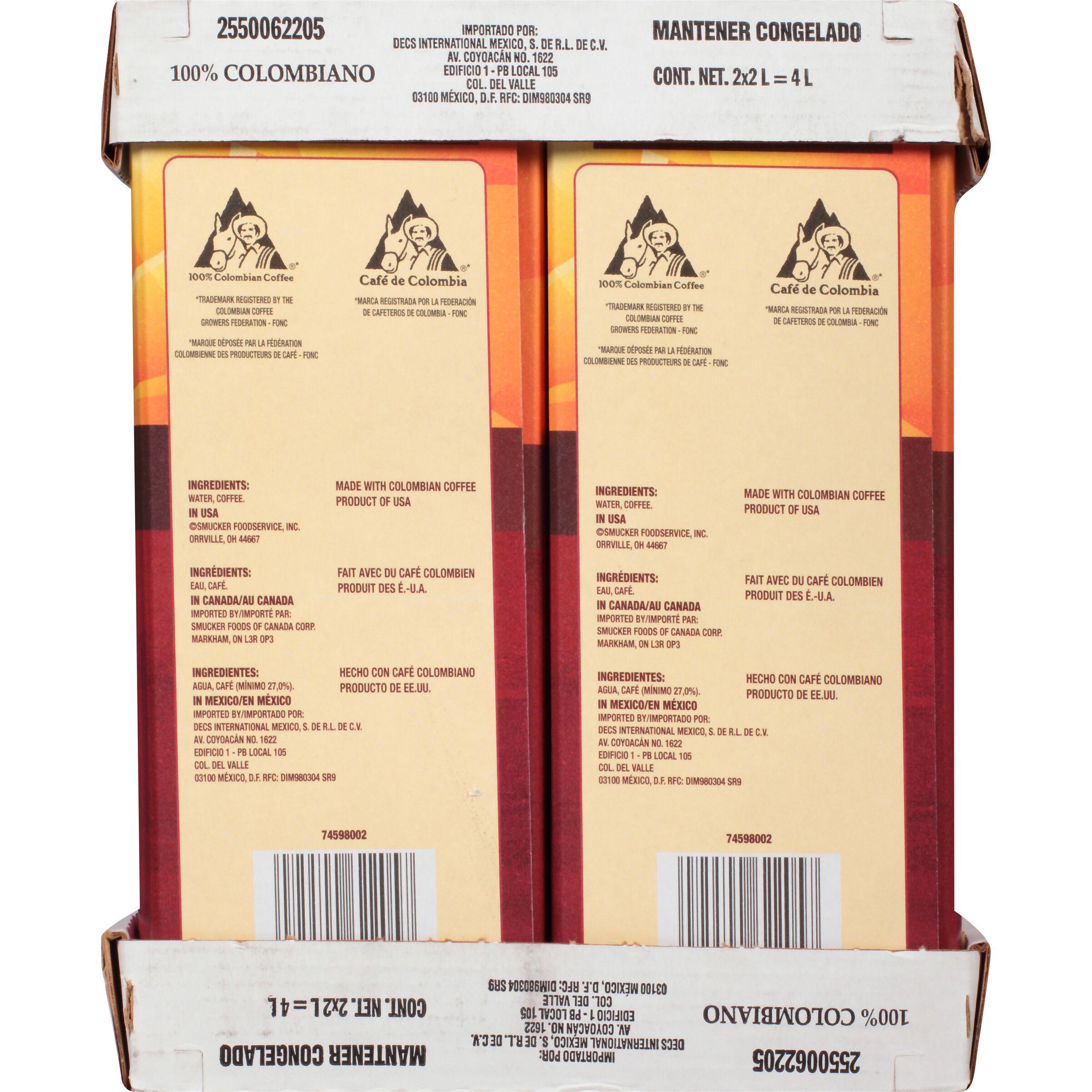 * Frozen 2L Colombian Coffee