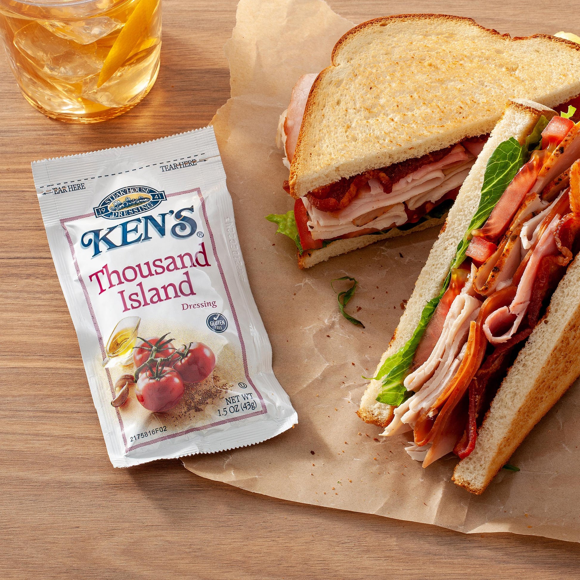 * Thousand Island Dressing Packets