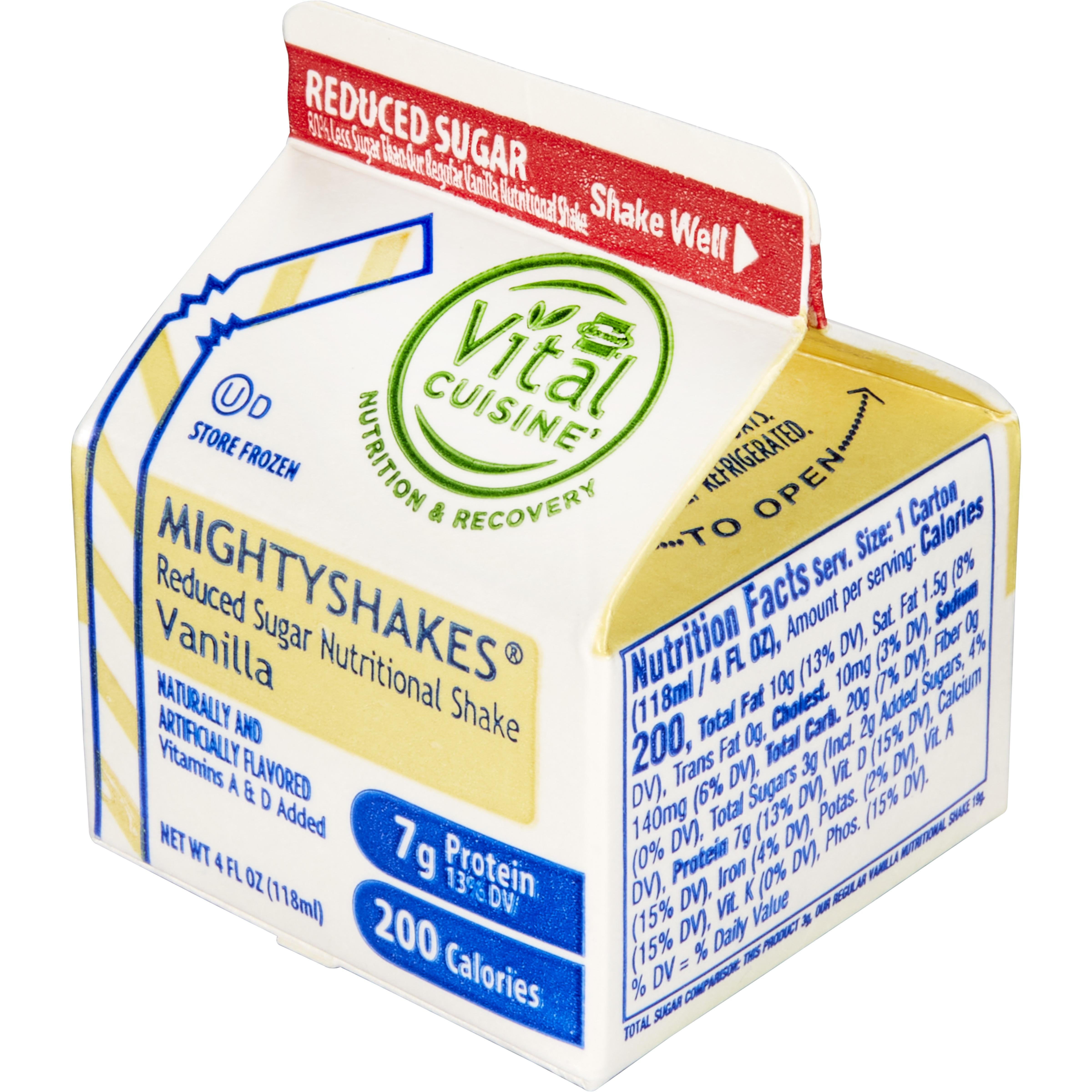 Mighty Shake Vanilla No Sugar Added
