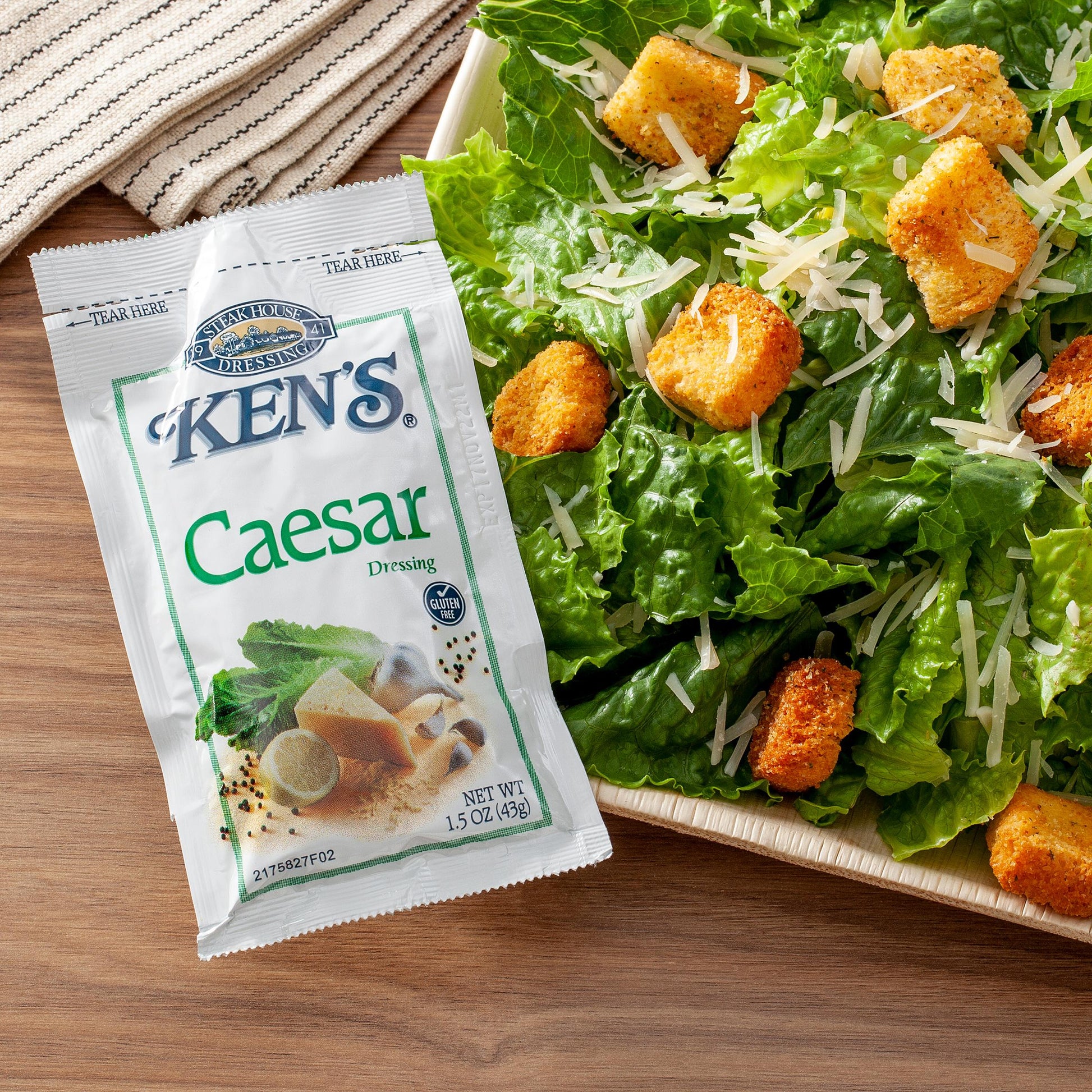 * Caesar Dressing Packets