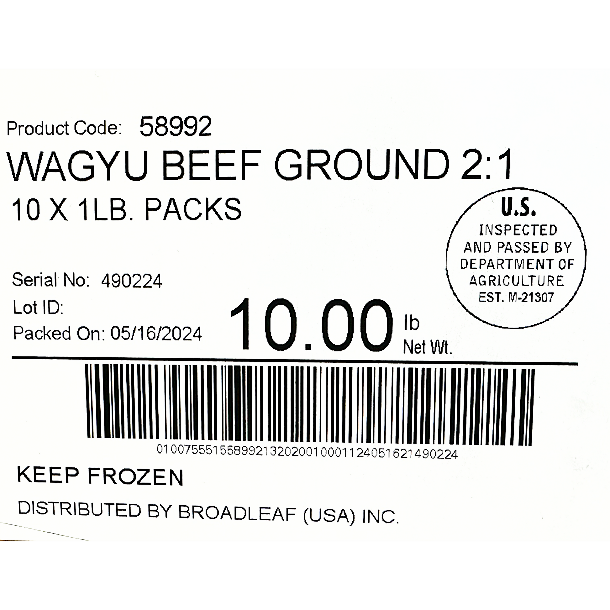 8oz Wagyu Beef Burger