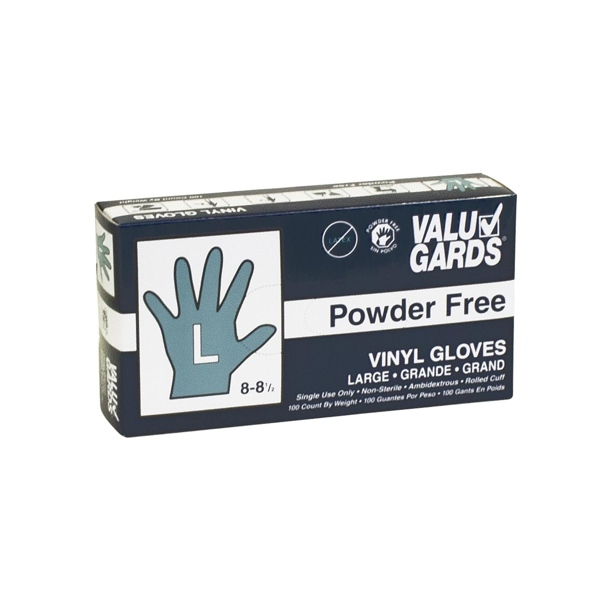* Gloves Vinyl Powder Free Large