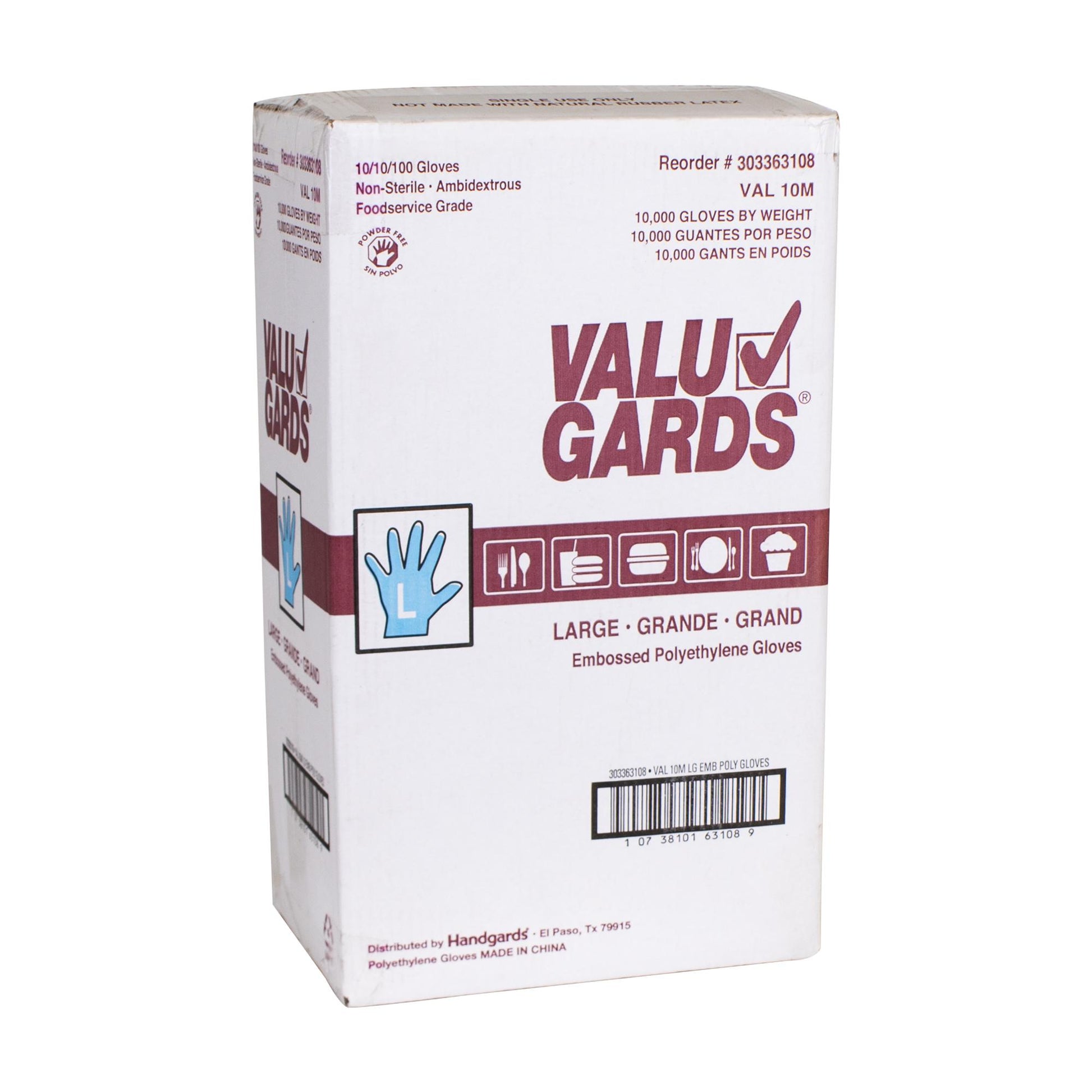 Gloves Poly Embossed