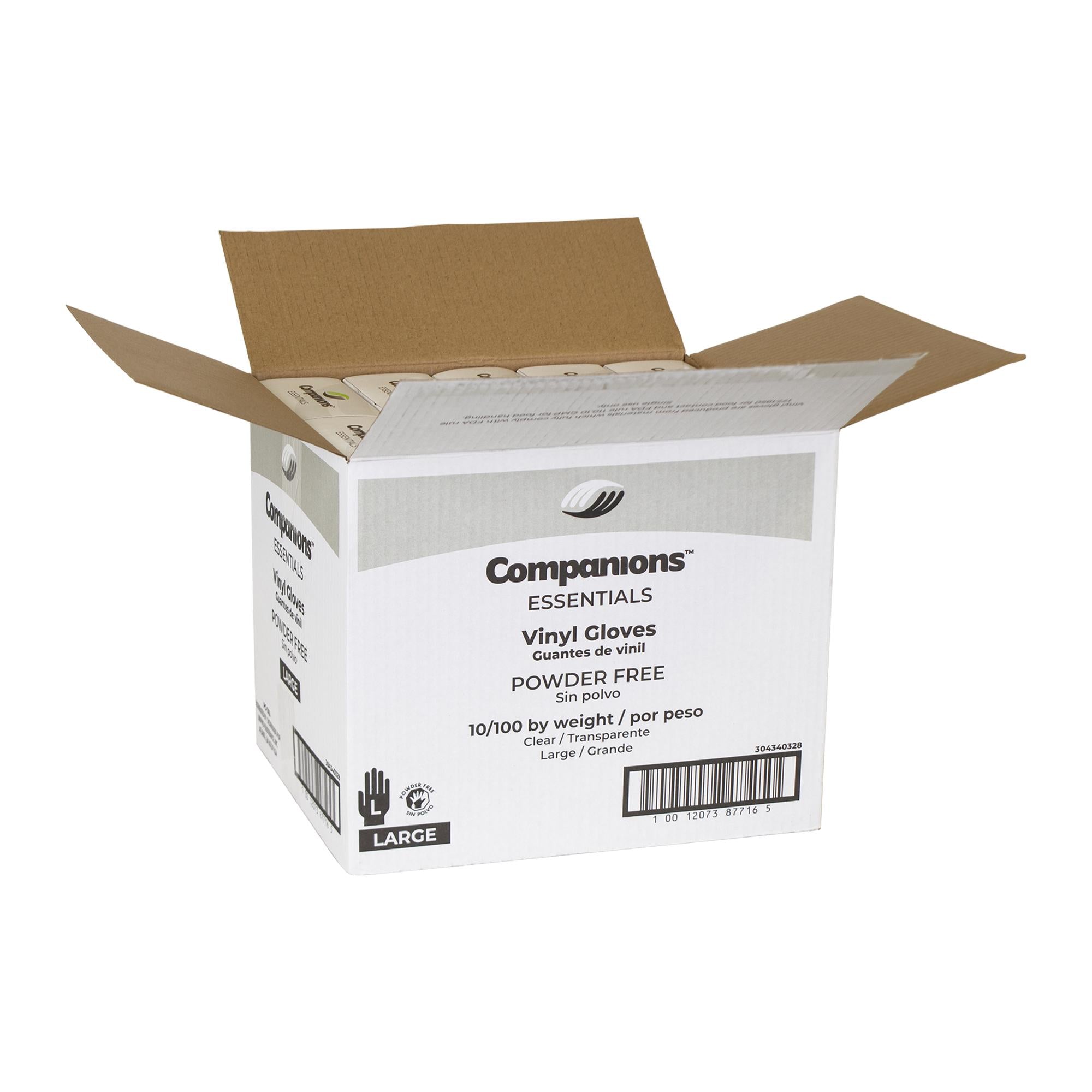 * Gloves Vinyl Powder Free Large