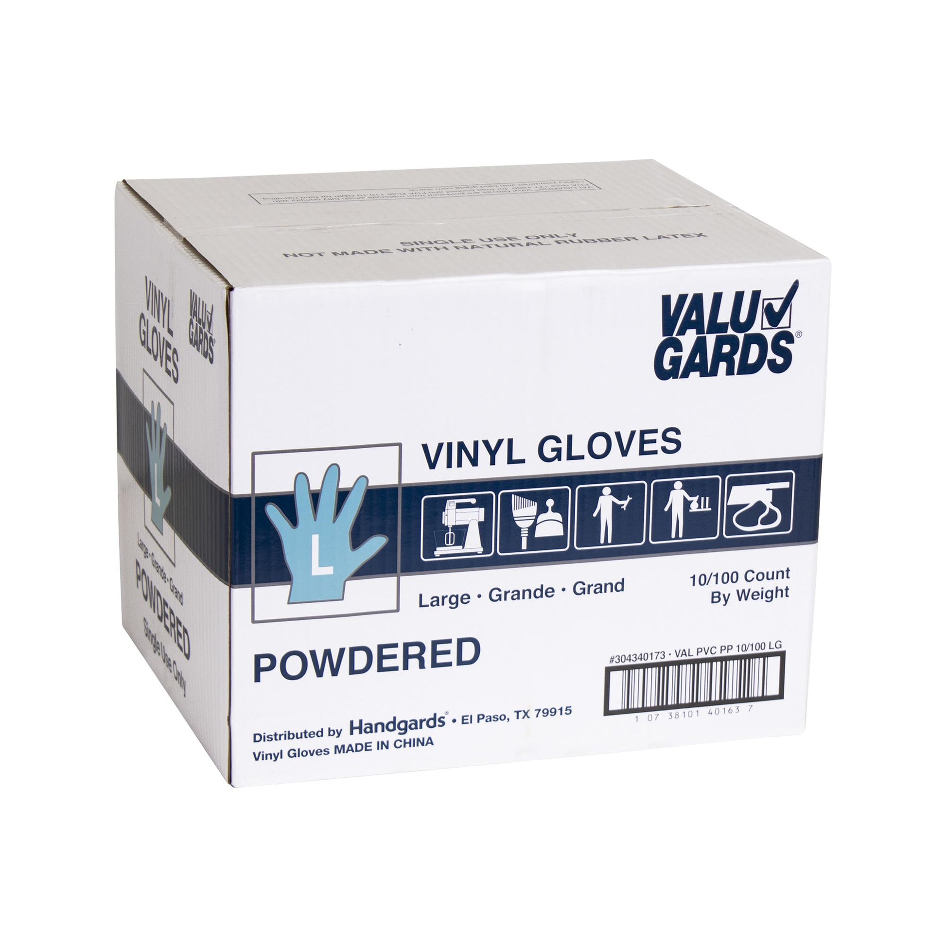 Gloves Vinyl Powdered Large