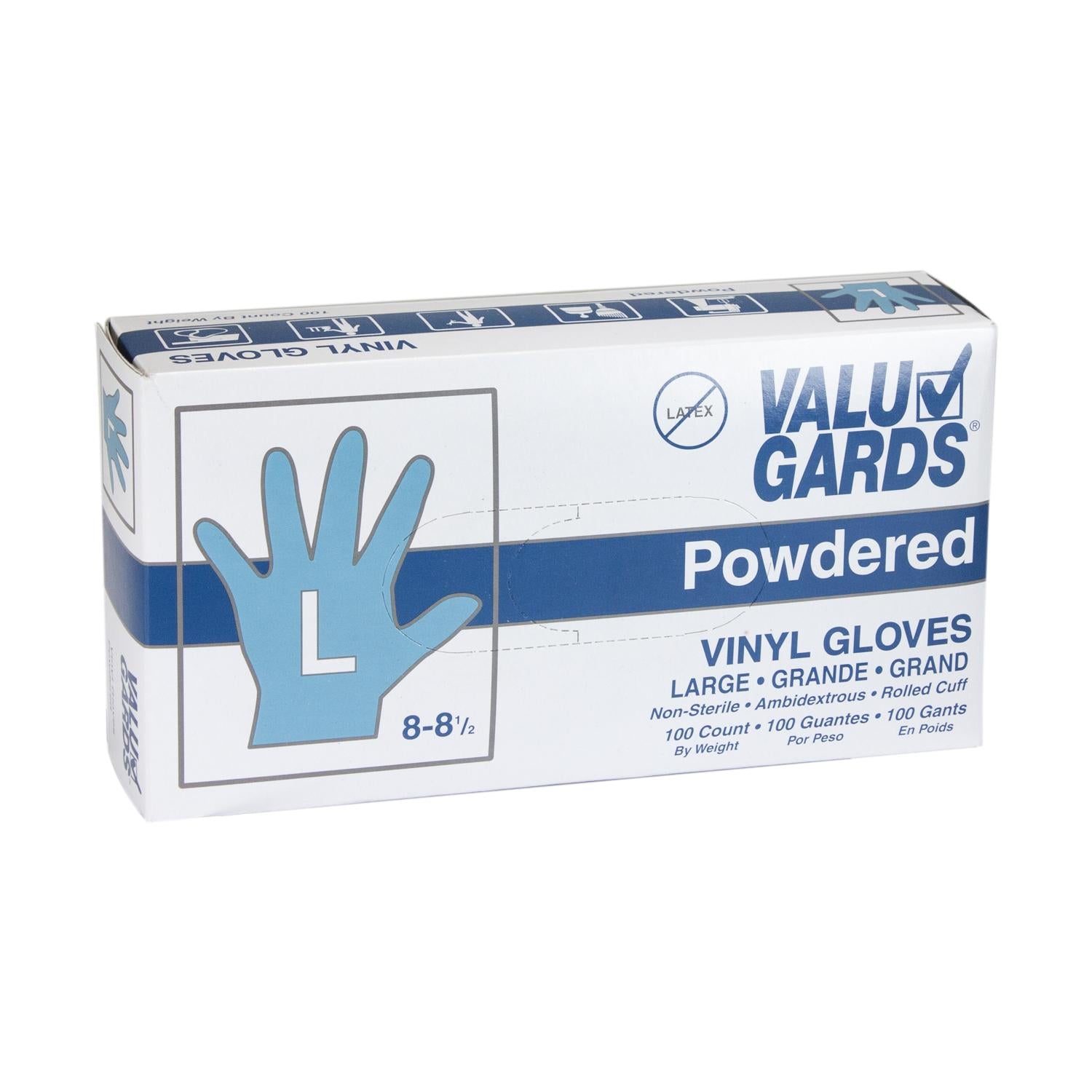 Gloves Vinyl Powdered Large