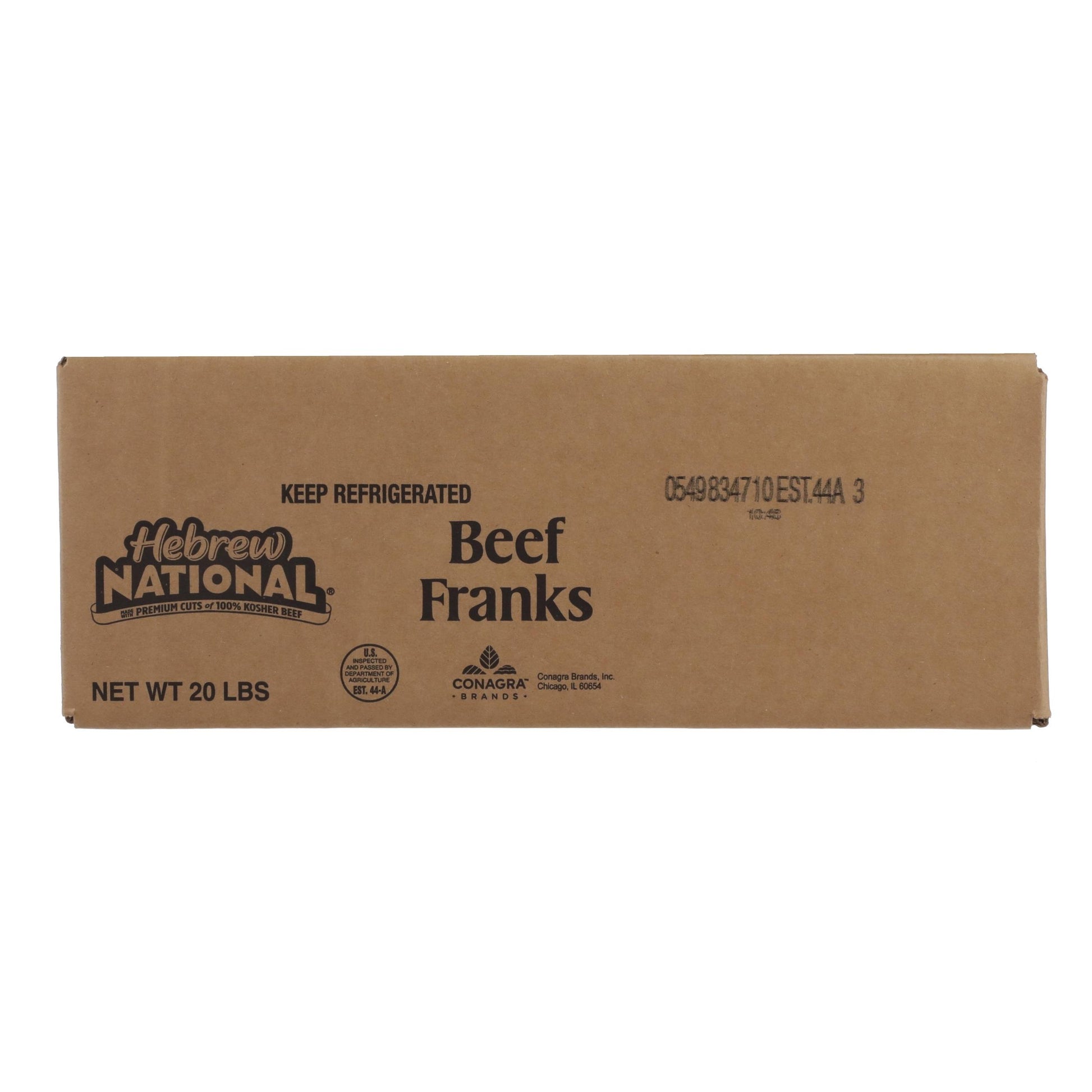 Skinless Kosher Hot Dog 6 Inch 8:1