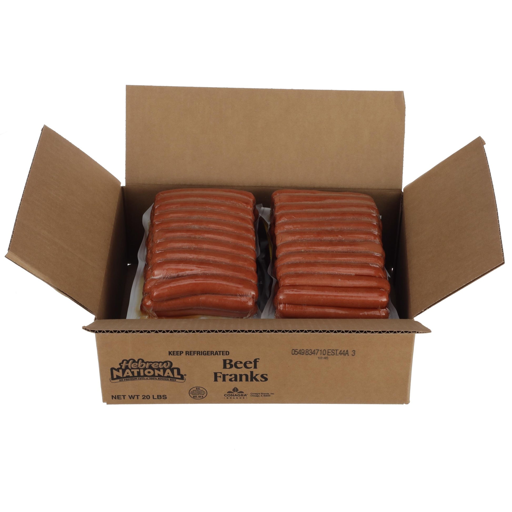 Skinless Kosher Hot Dog 6 Inch 8:1