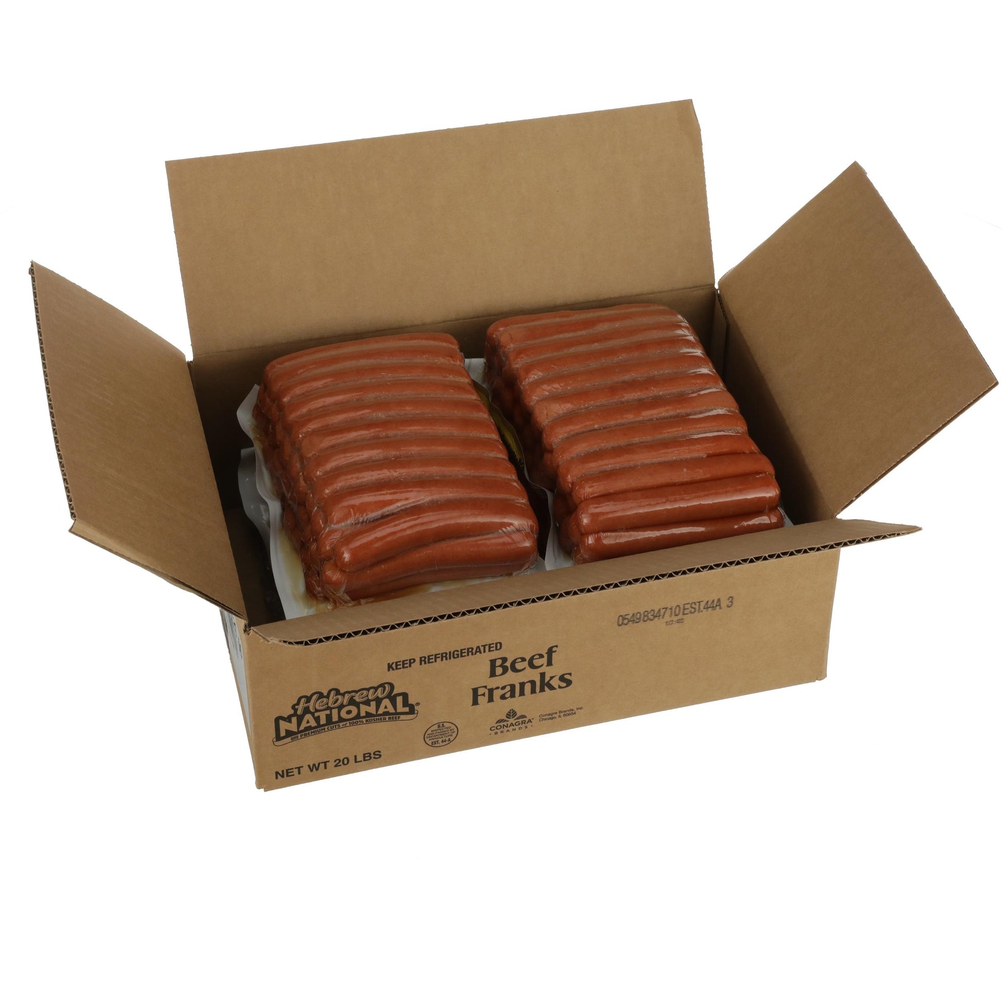 Skinless Kosher Hot Dog 6 Inch 8:1