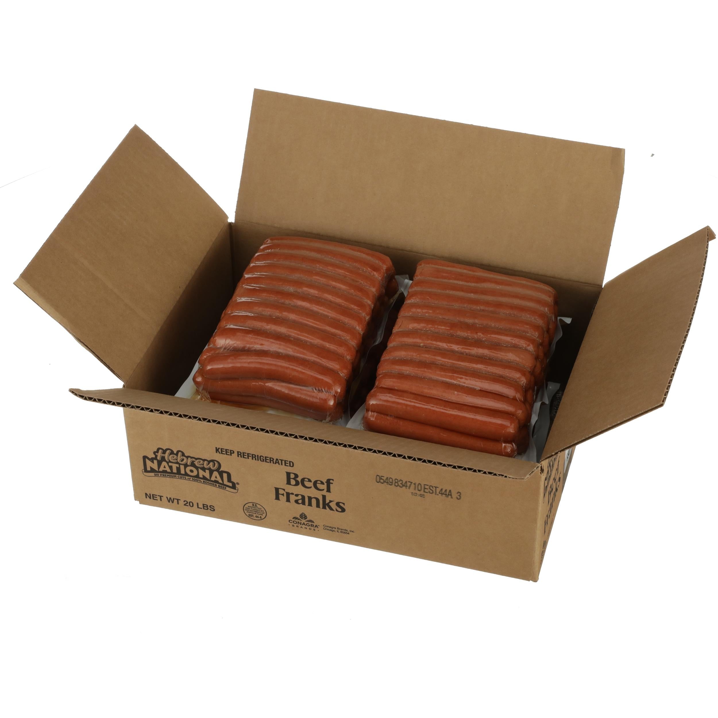 Skinless Kosher Hot Dog 6 Inch 8:1