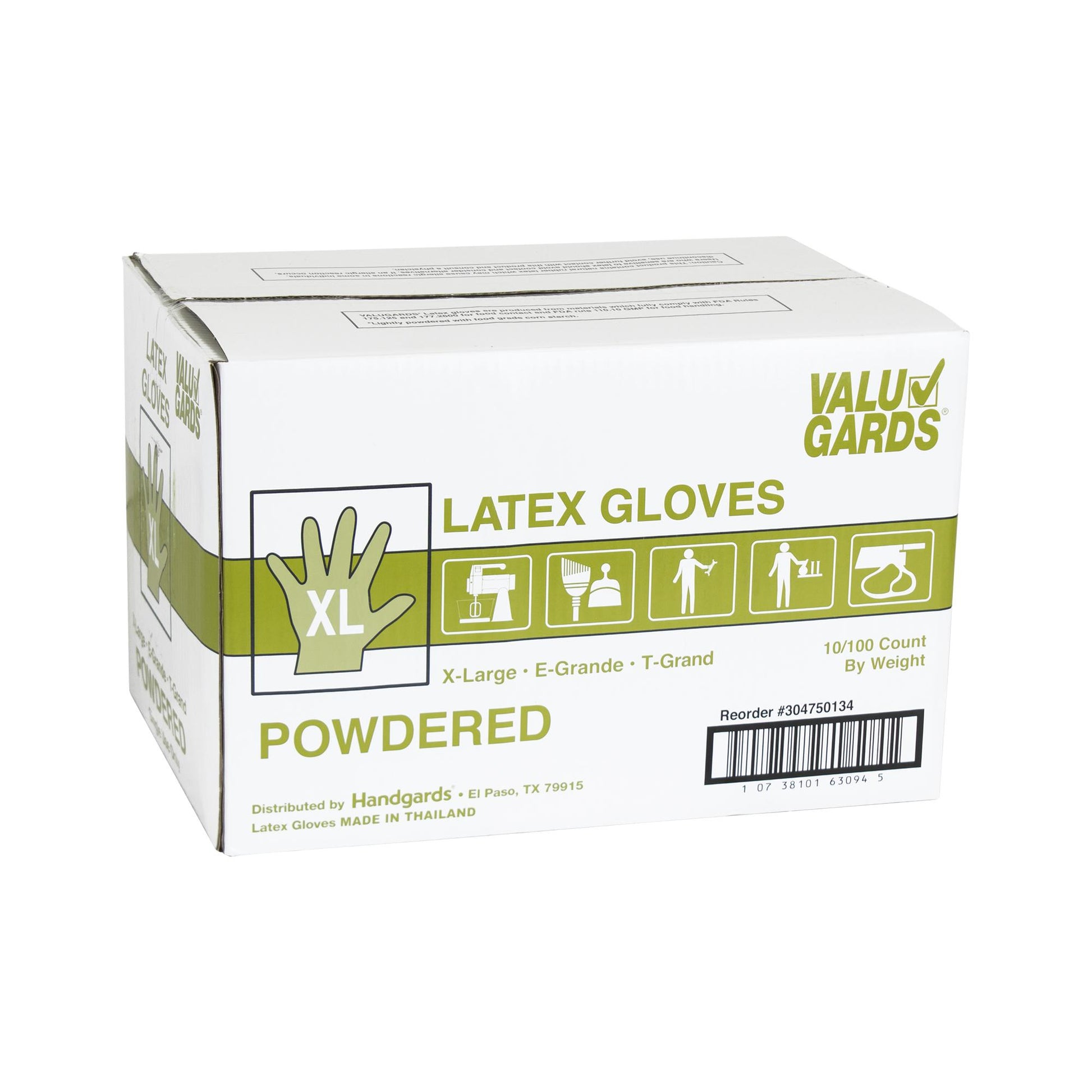 Gloves Latex Powdered Extra Large