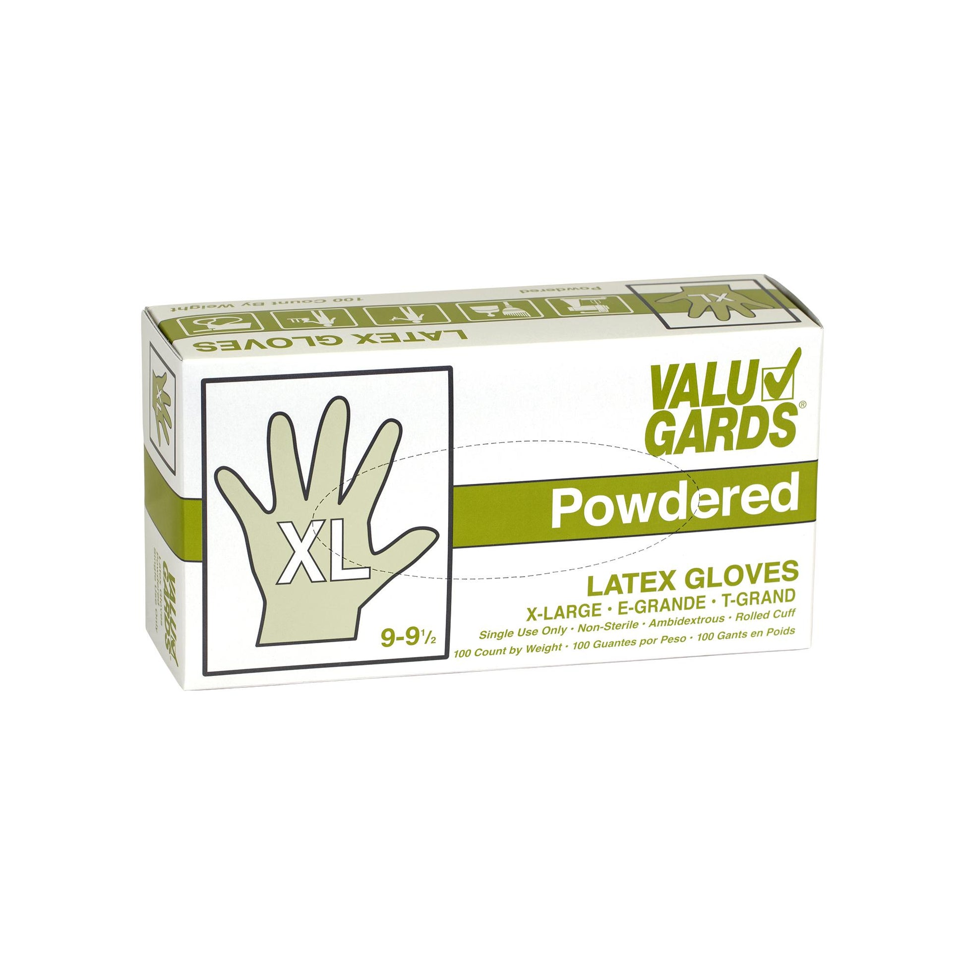 Gloves Latex Powdered Extra Large