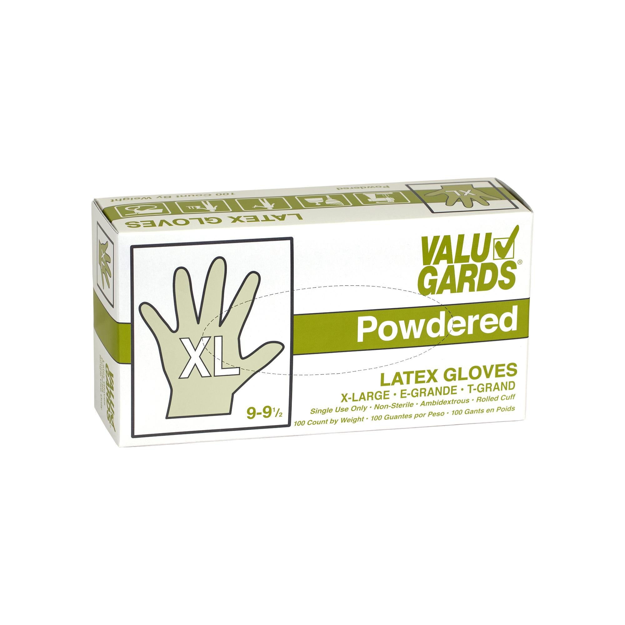 Gloves Latex Powdered Extra Large