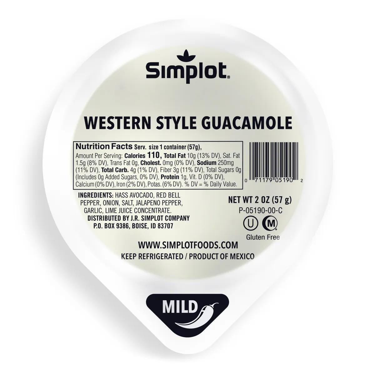 * 2oz Western Guacamole Cup