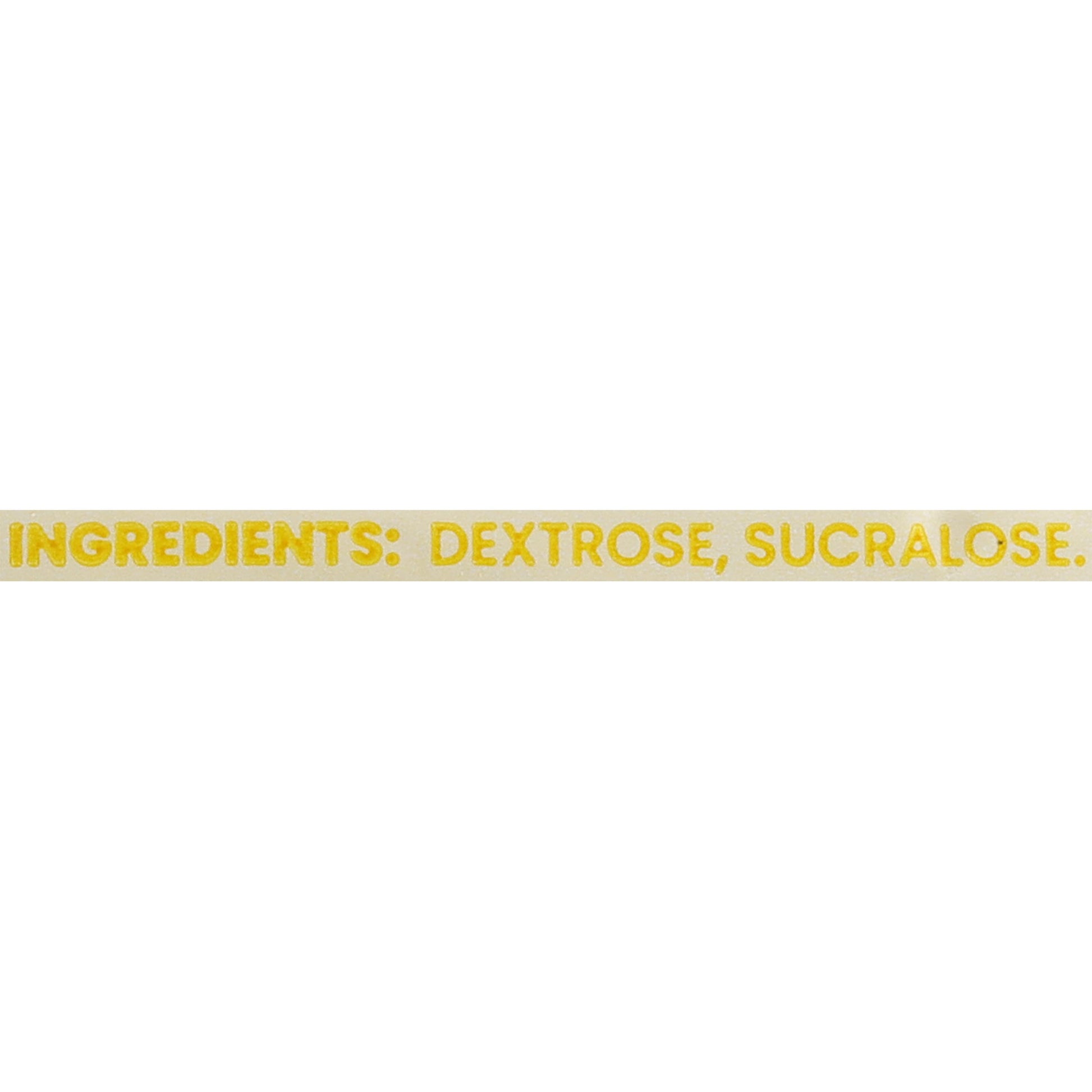 Sugar Substitute Yellow Stick